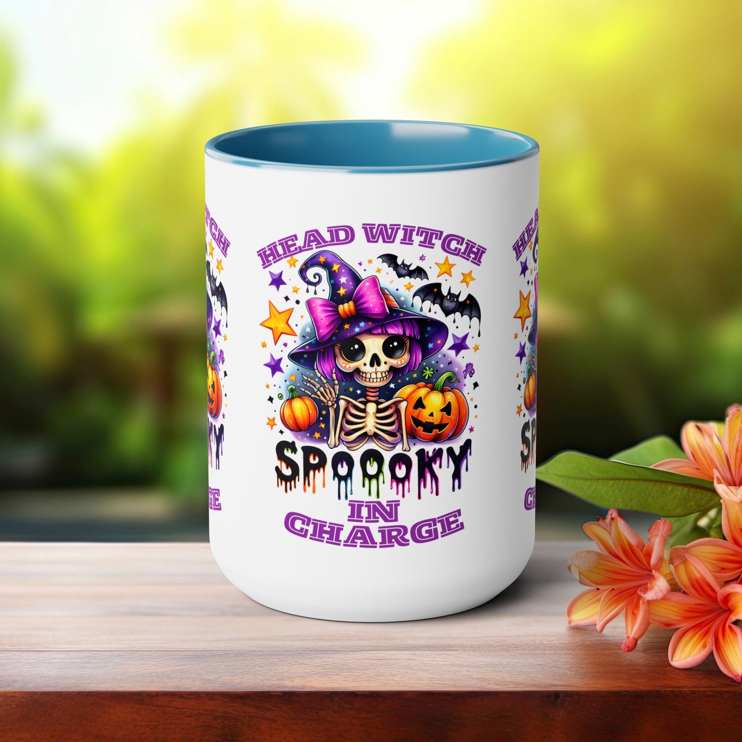 Head Witch In Charge Halloween Coffee Mug,  Let's Go Halloween Coffee Mug, Trick or Treat Halloween Coffee Mug, Cute Skeleton Coffee Mug, Spooky Season Halloween Coffee Mug.