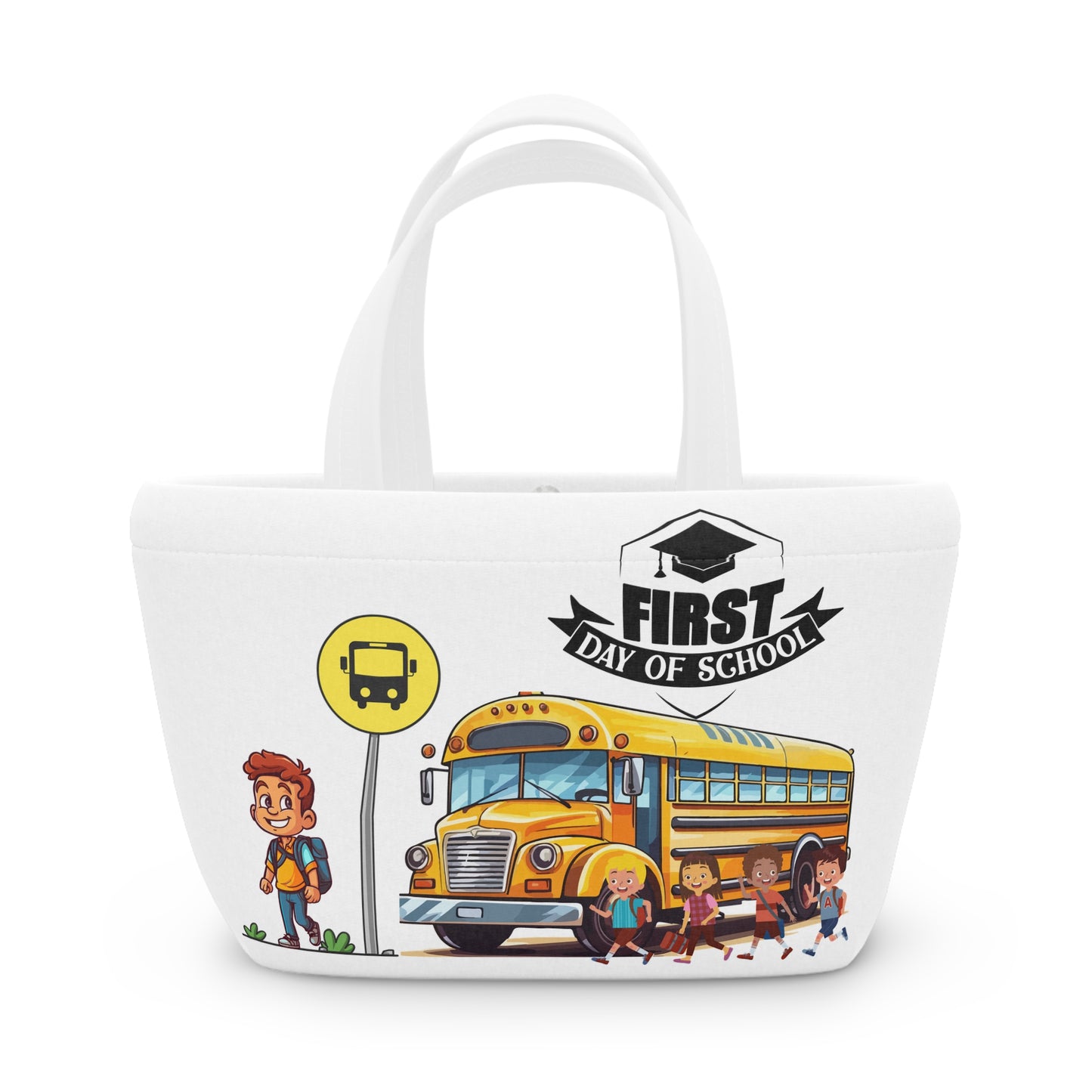 Back To School Lunch Bag, Back to Learning Lunch Bag, Ready for School Lunch Bag. First day Of School.