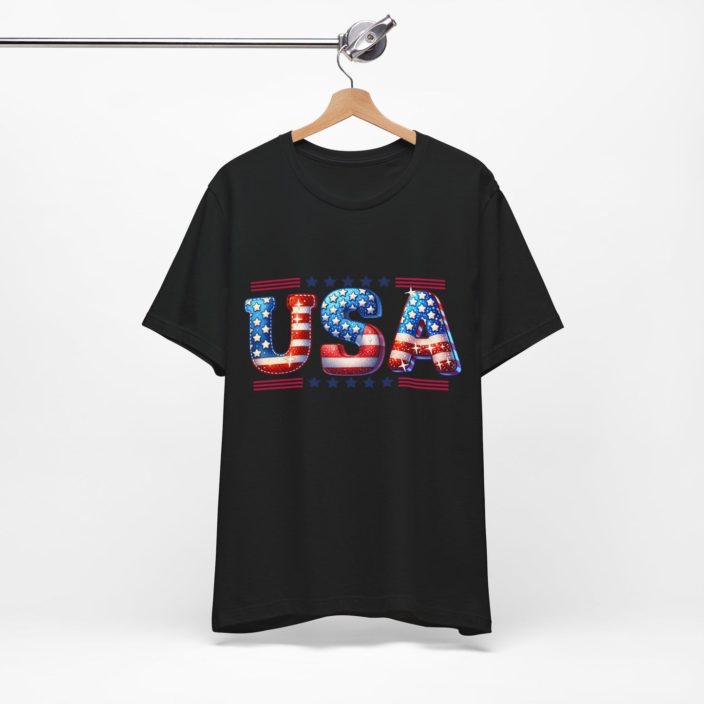 4th of July T-shirt, Sweet Land Of Liberty T-Shirt, Fourth of July unisex jersey short sleeve, America, Flag, Peace Love America. Proud To Be An American, Red White Blue.