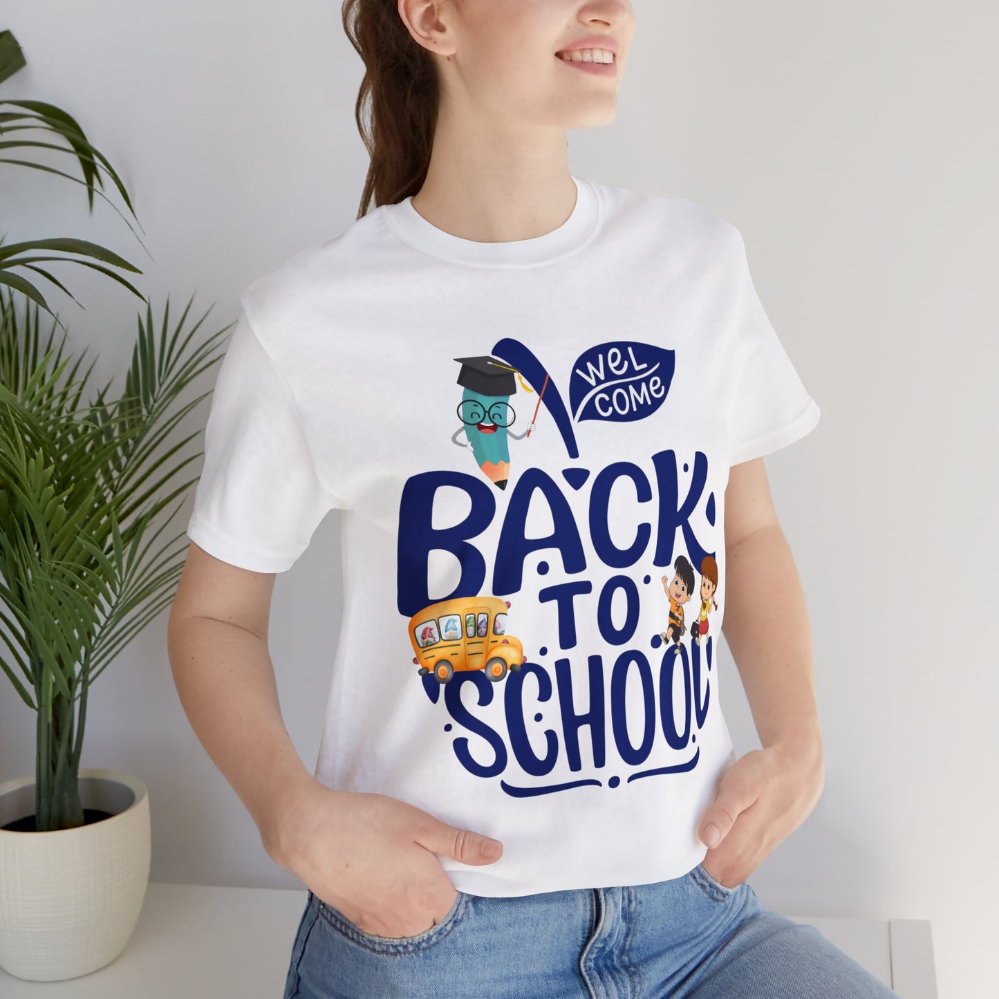 Welcome Back To School T-Shirt, Teacher T-Shirt, Teacher Back To school unisex jersey short sleeve.First Day Vibes T-Shirt.