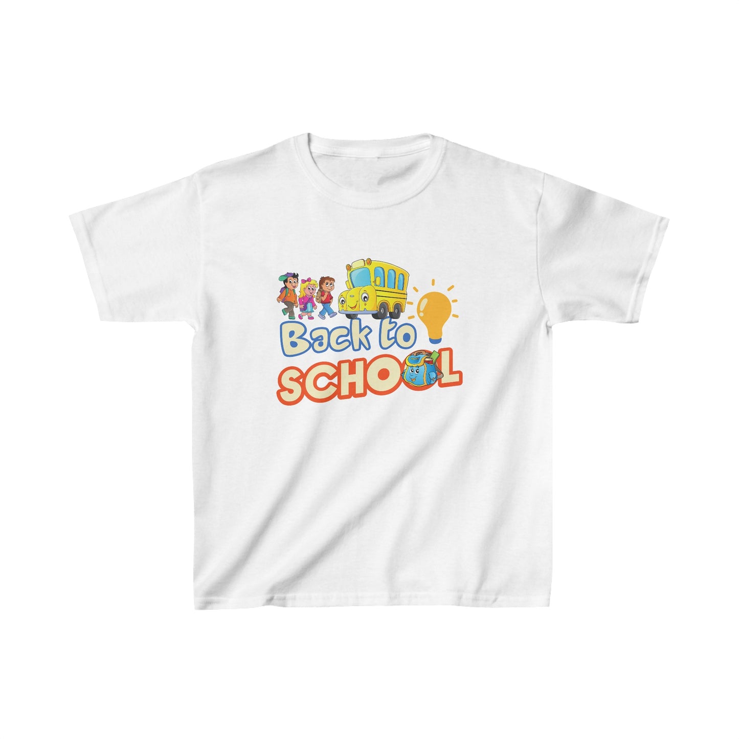 Back To School Kids Heavy Cotton™ Tee, Back to school Kids Shirt, 1st Day Of School Shirt, Back To School Cotton T-Shirt.