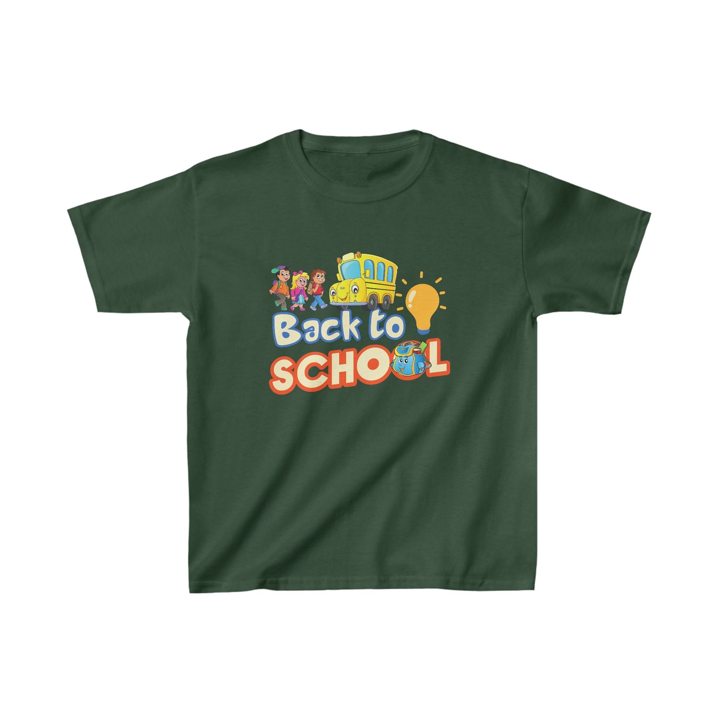 Back To School Kids Heavy Cotton™ Tee, Back to school Kids Shirt, 1st Day Of School Shirt, Back To School Cotton T-Shirt.