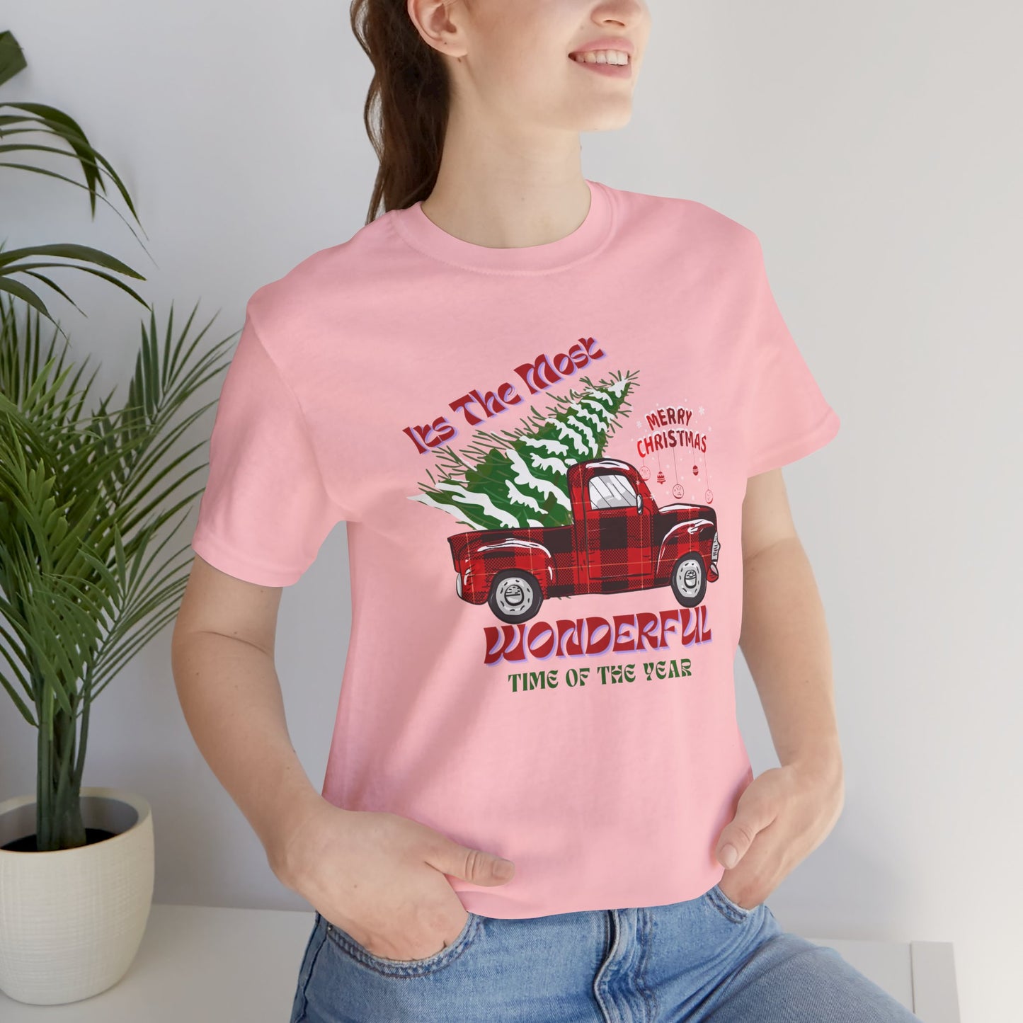 It's The Most Wonderful Time Of The Year Unisex Tee, Christmas Shirt, Christmas Outfit, Merry Christmas T-shirt, Merry Christmas 2024 T-shirt, Christmas Gift, Family Holiday Outfit.