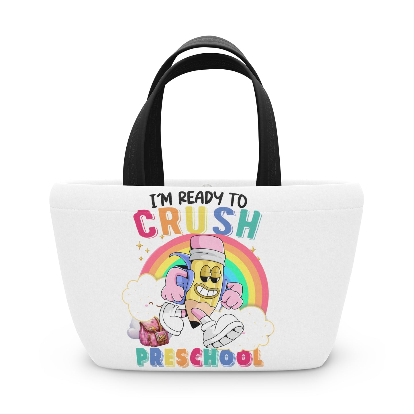 Back To School Lunch Bag, Back to Learning Lunch Bag, Ready for School Lunch Bag.