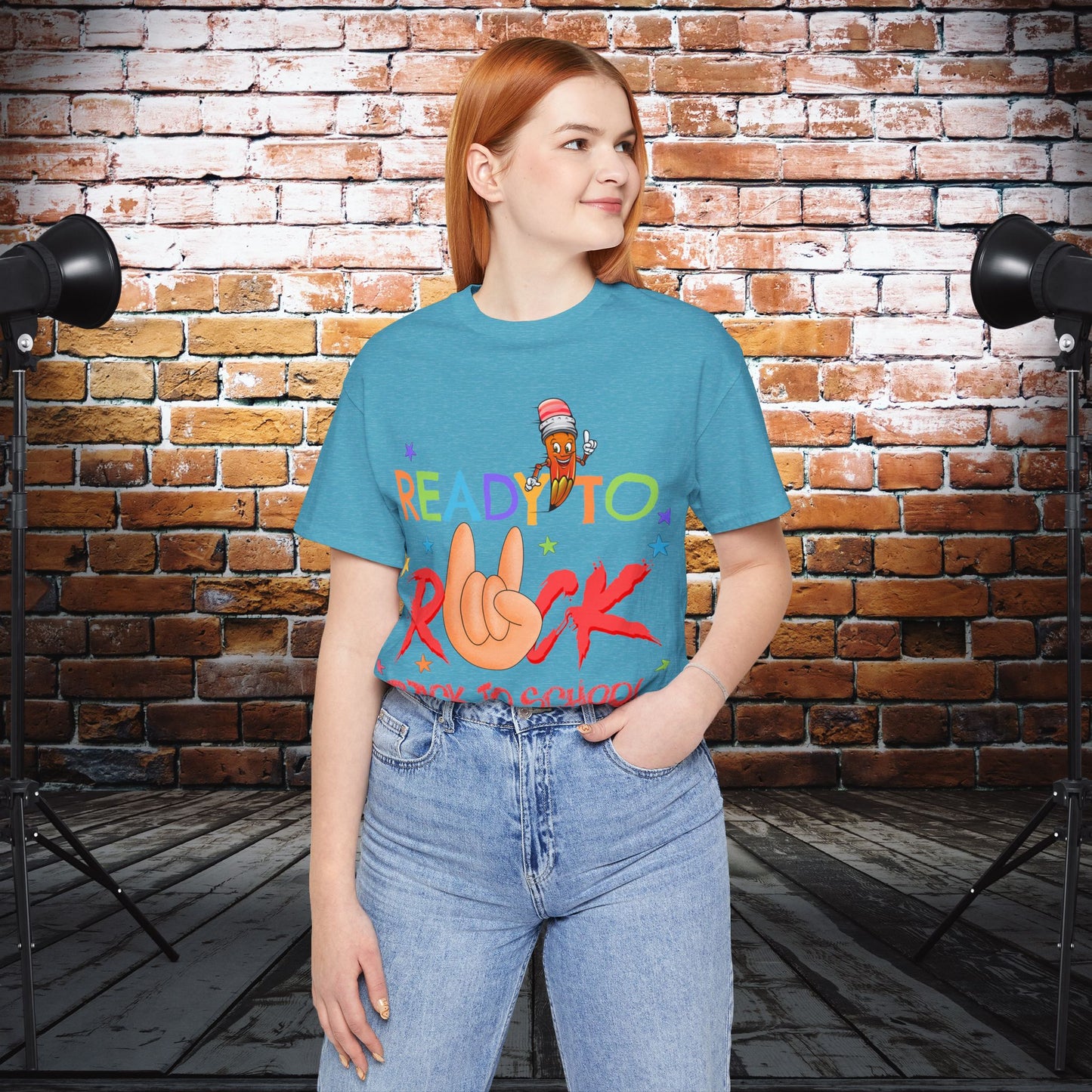 Ready To Rock T-Shirt, Back To School T-Shirt, Teach Love Inspire Teacher Shirt, Teacher Back To school unisex jersey short sleeve.First Day Vibes T-Shirt.