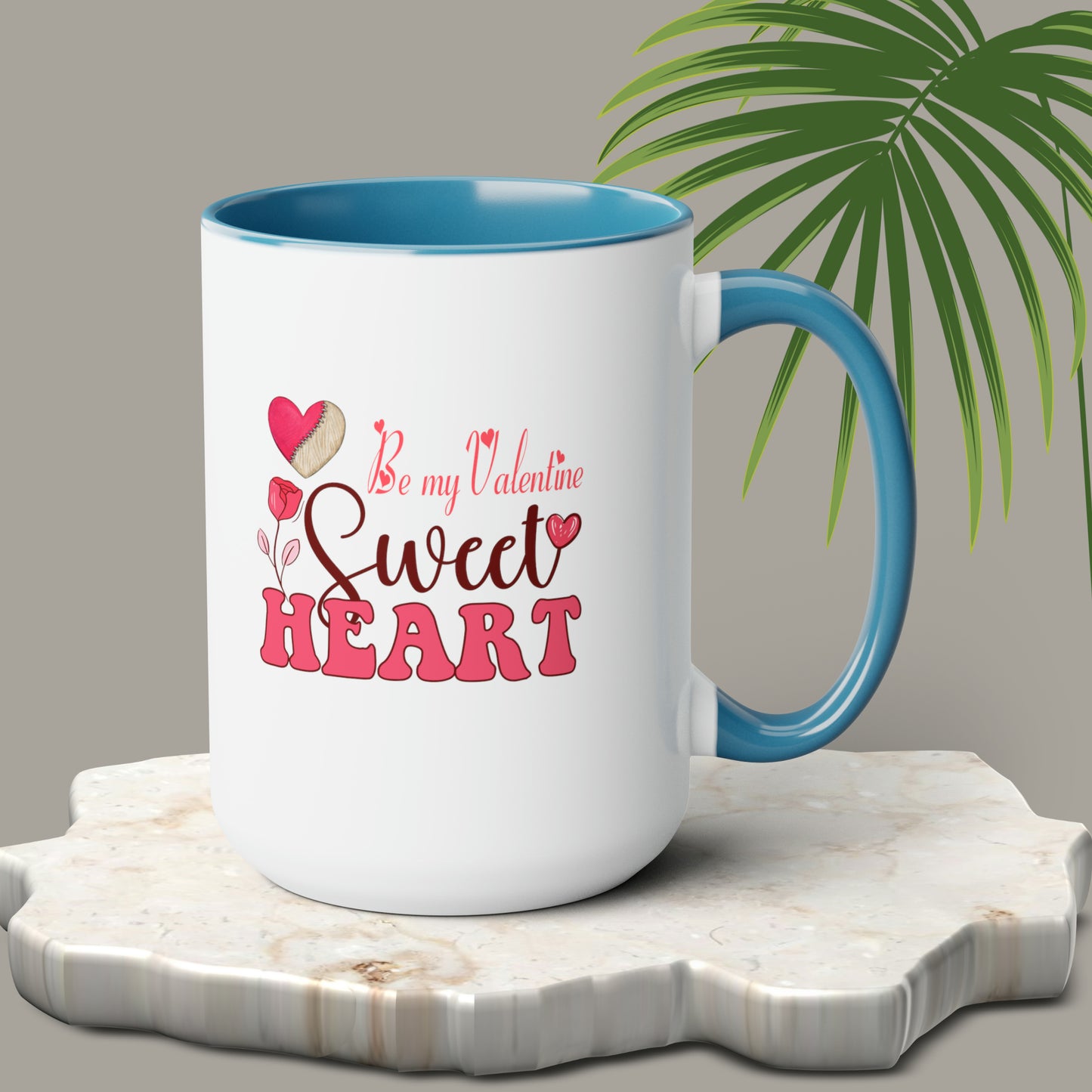 Happy valentines day Two-Tone Coffee Mugs, 15oz