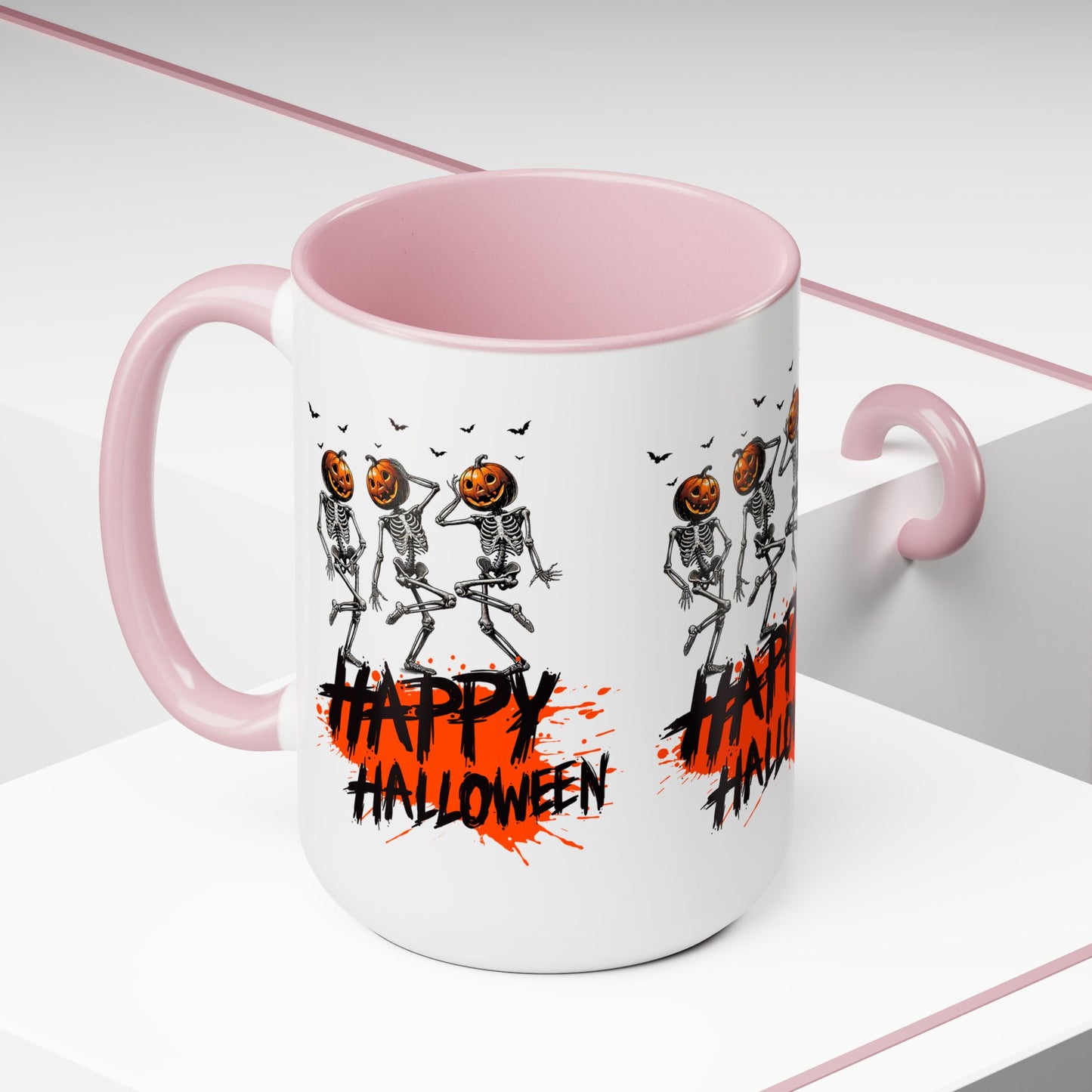 Happy Halloween Coffee Mug,  Let's Go Halloween Coffee Mug, Trick or Treat Halloween Coffee Mug, Cute Skeleton Coffee Mug, Spooky Season Halloween Coffee Mug.