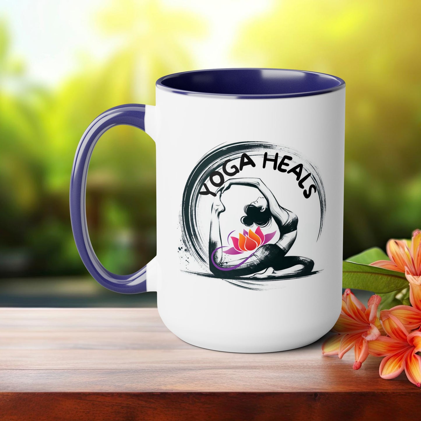 Yoga Heals Yoga Coffee Mug, Cute Yoga Coffee Mug, Yoga lovers Coffee Mug, Yoga Instructor Gift, Gift For Yoga lover, Gift For Yogi.