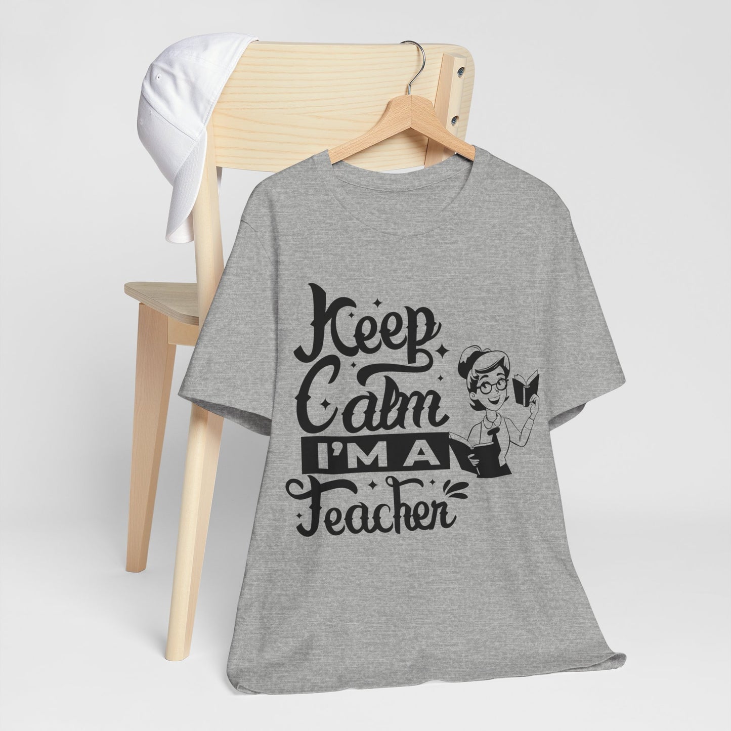 Keep Calm I Am A Teacher T-Shirt, Back To School T-Shirt, Teach Love Inspire Teacher Shirt, Teacher Back To school unisex jersey short sleeve.First Day Vibes T-Shirt.