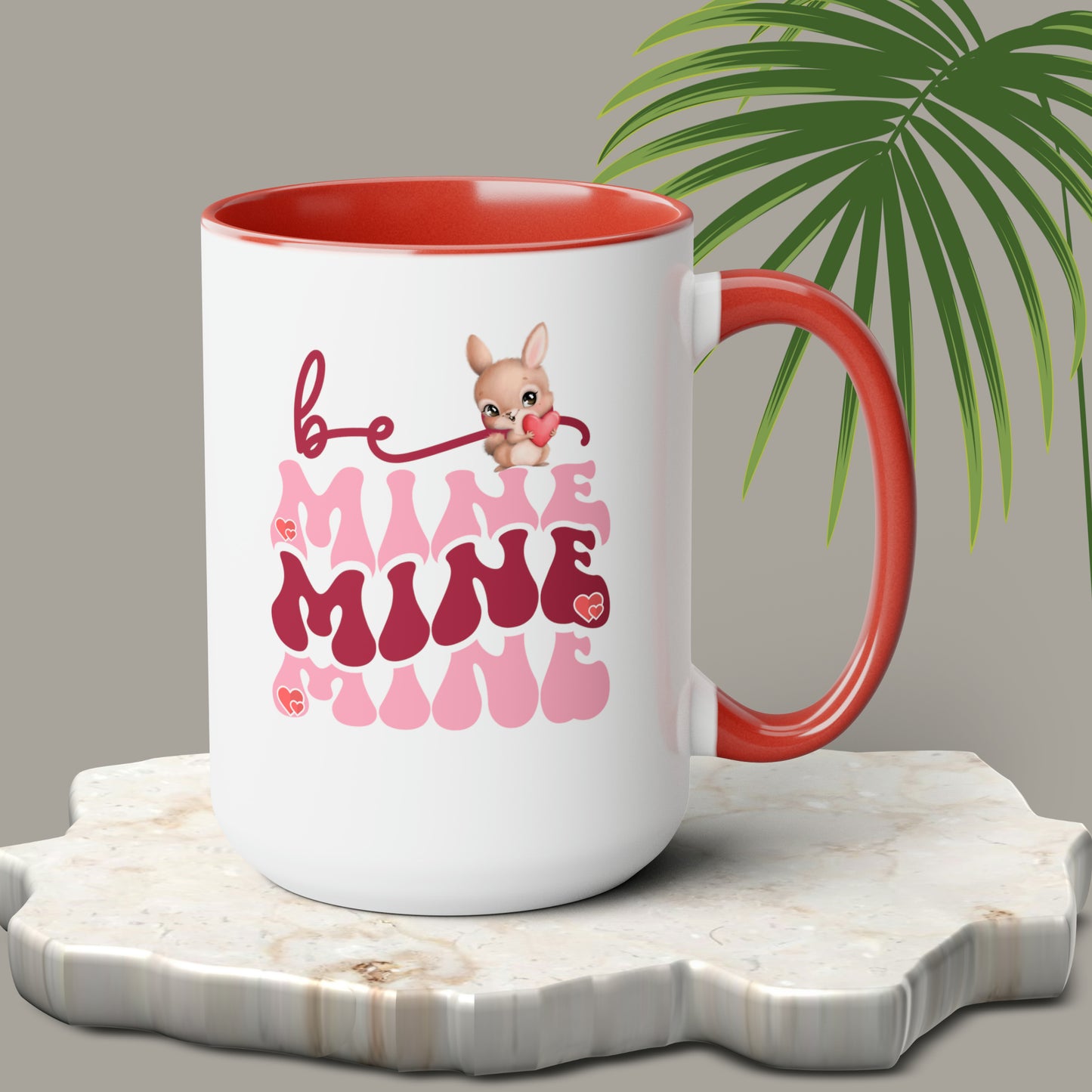 Happy valentines day Two-Tone Coffee Mugs, 15oz