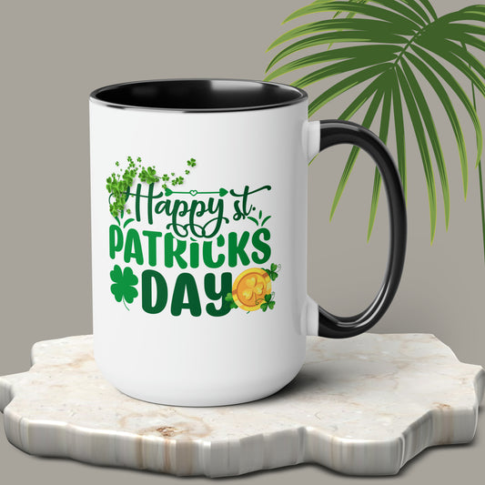 St Patrick's Day two-Tone Coffee Mugs, 15oz