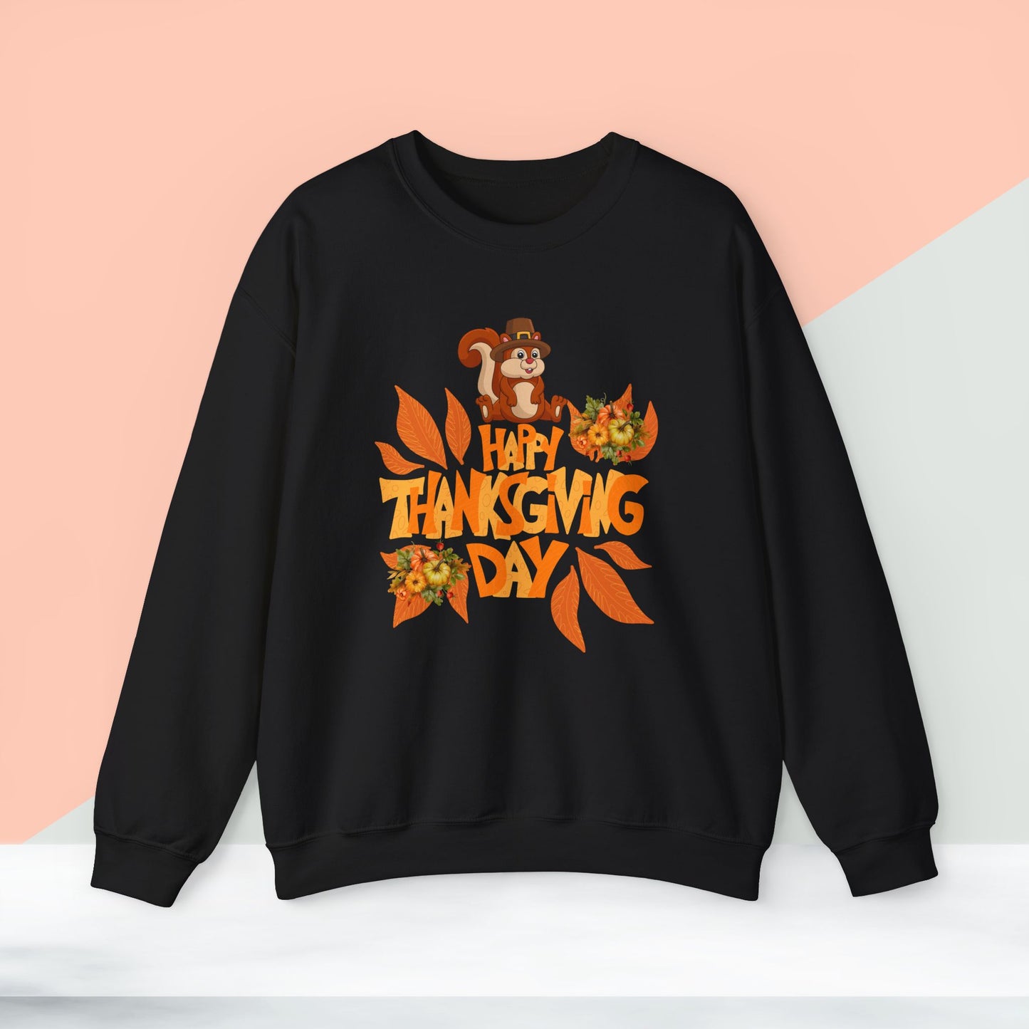 HappyThanksgiving Day Sweatshirt - Unisex Heavy Blend, Happy Thanksgiving2024 Sweatshirt, Thanksgiving Gift, Festive Sweatshirt.