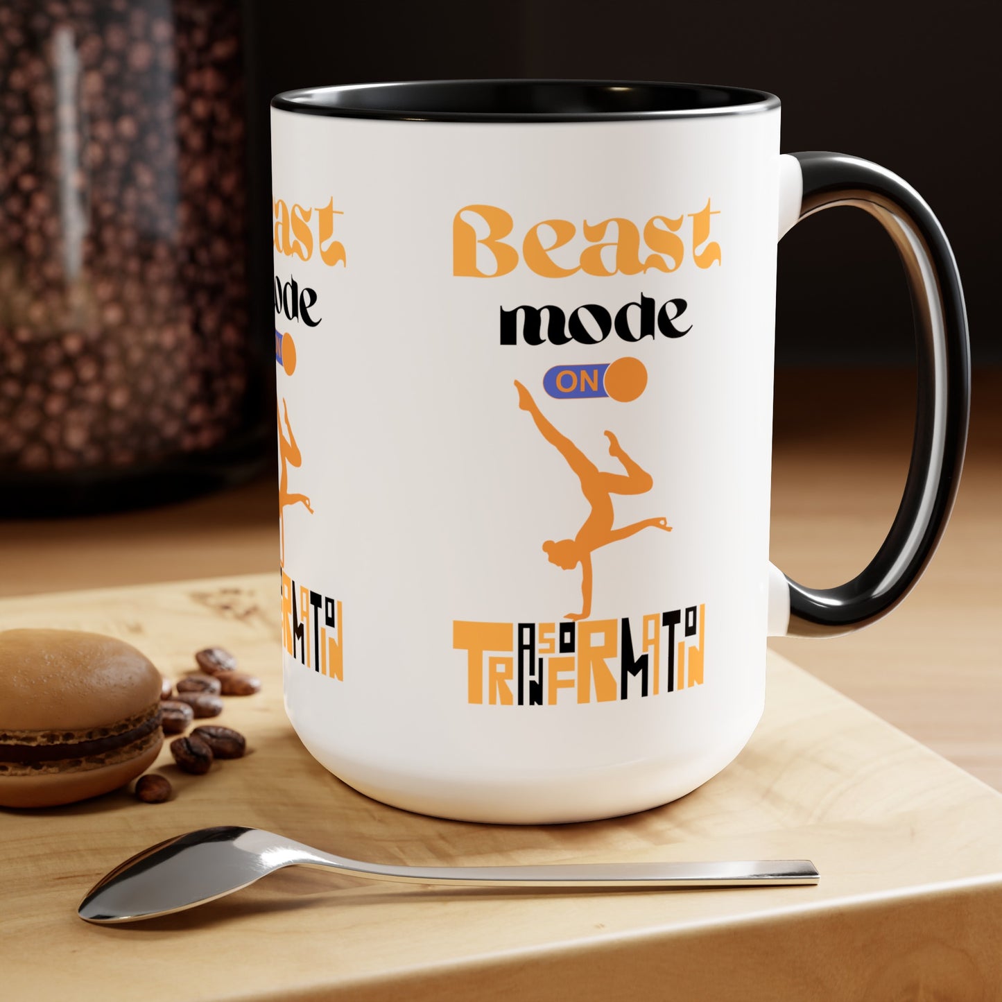 Beast Mode On Yoga Coffee Mug, Cute Yoga Coffee Mug, Yoga lovers Coffee Mug, Yoga Instructor Gift, Gift For Yoga lover, Gift For Yogi.