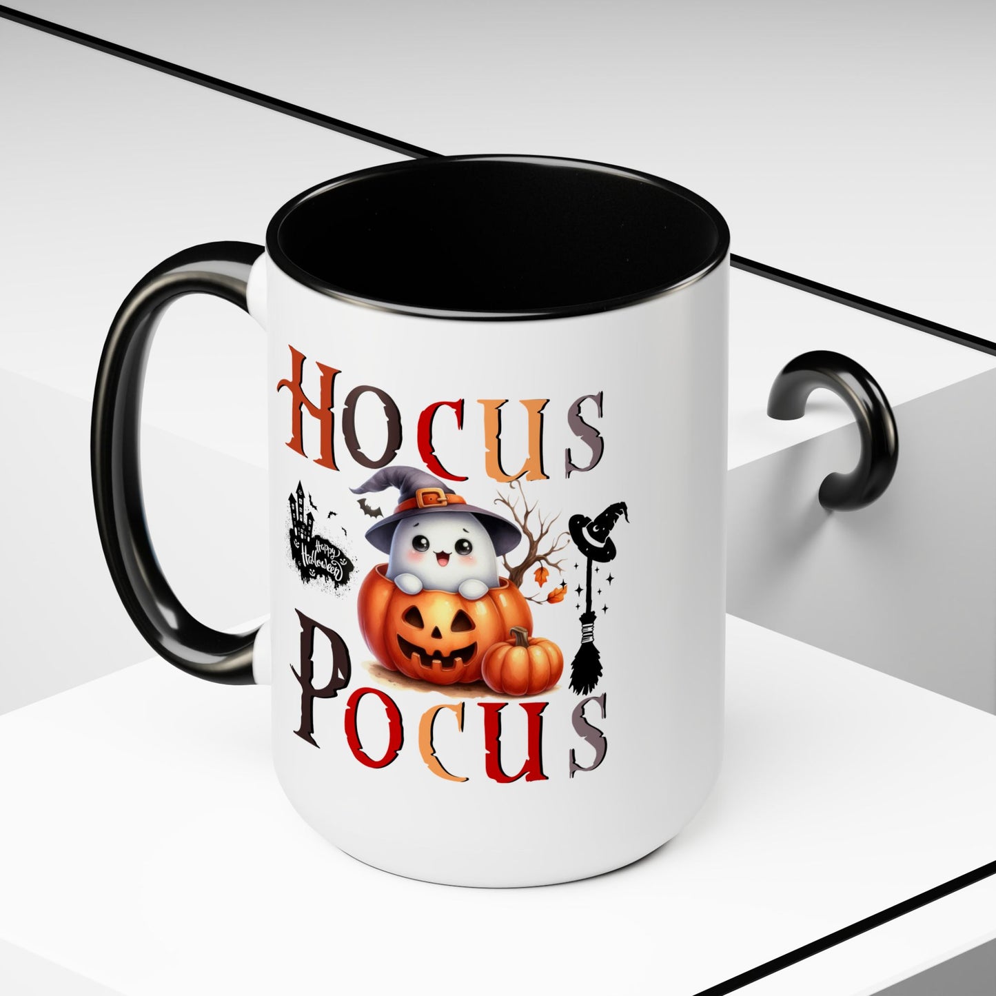 Hocus Pocus Halloween Coffee Mug,  Let's Go Halloween Coffee Mug, Trick or Treat Halloween Coffee Mug, Cute Skeleton Coffee Mug, Spooky Season Halloween Coffee Mug.