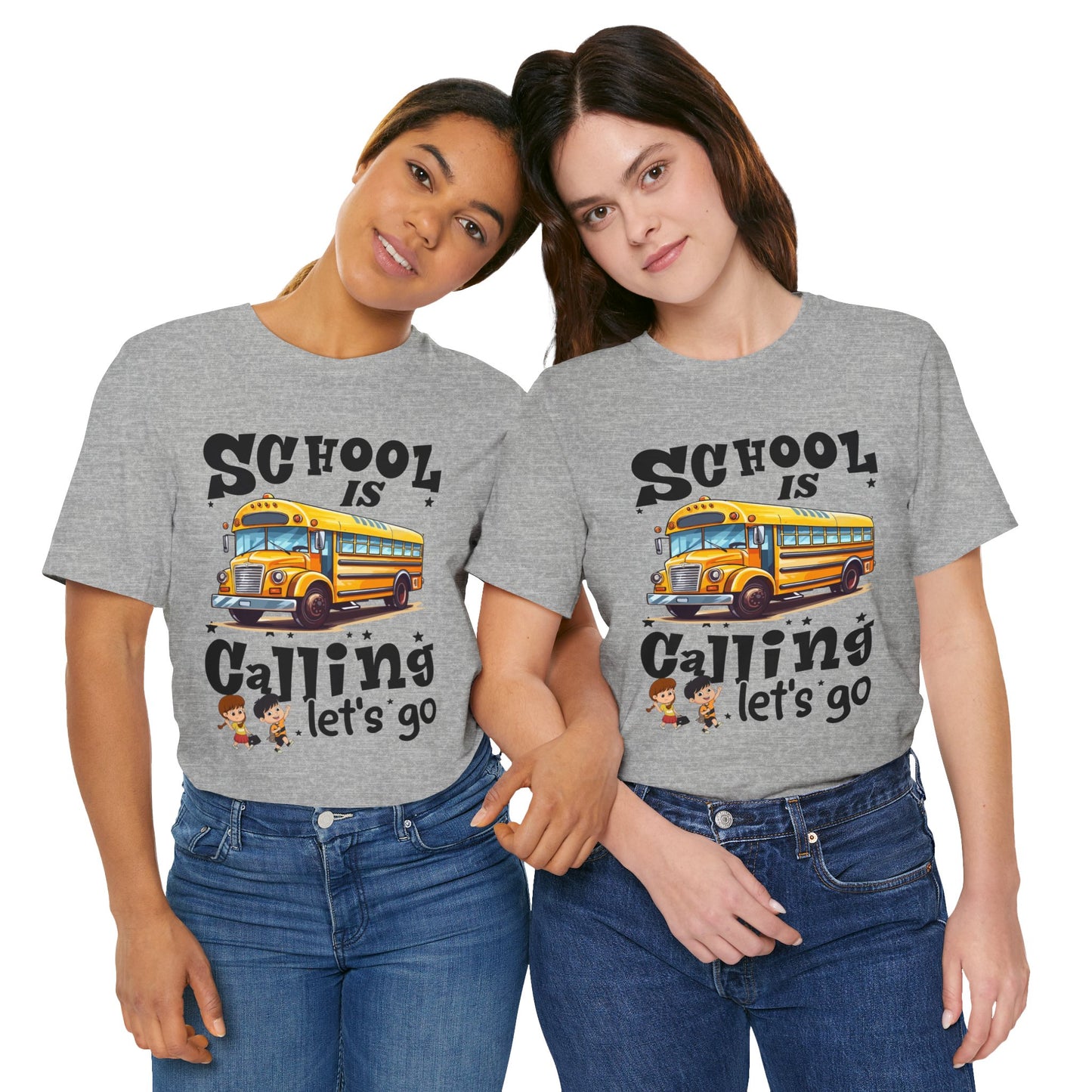 School Is calling T-shirt, First Day Of School T-Shirt, Teacher Back To school unisex jersey short sleeve.First Day Vibes T-Shirt.