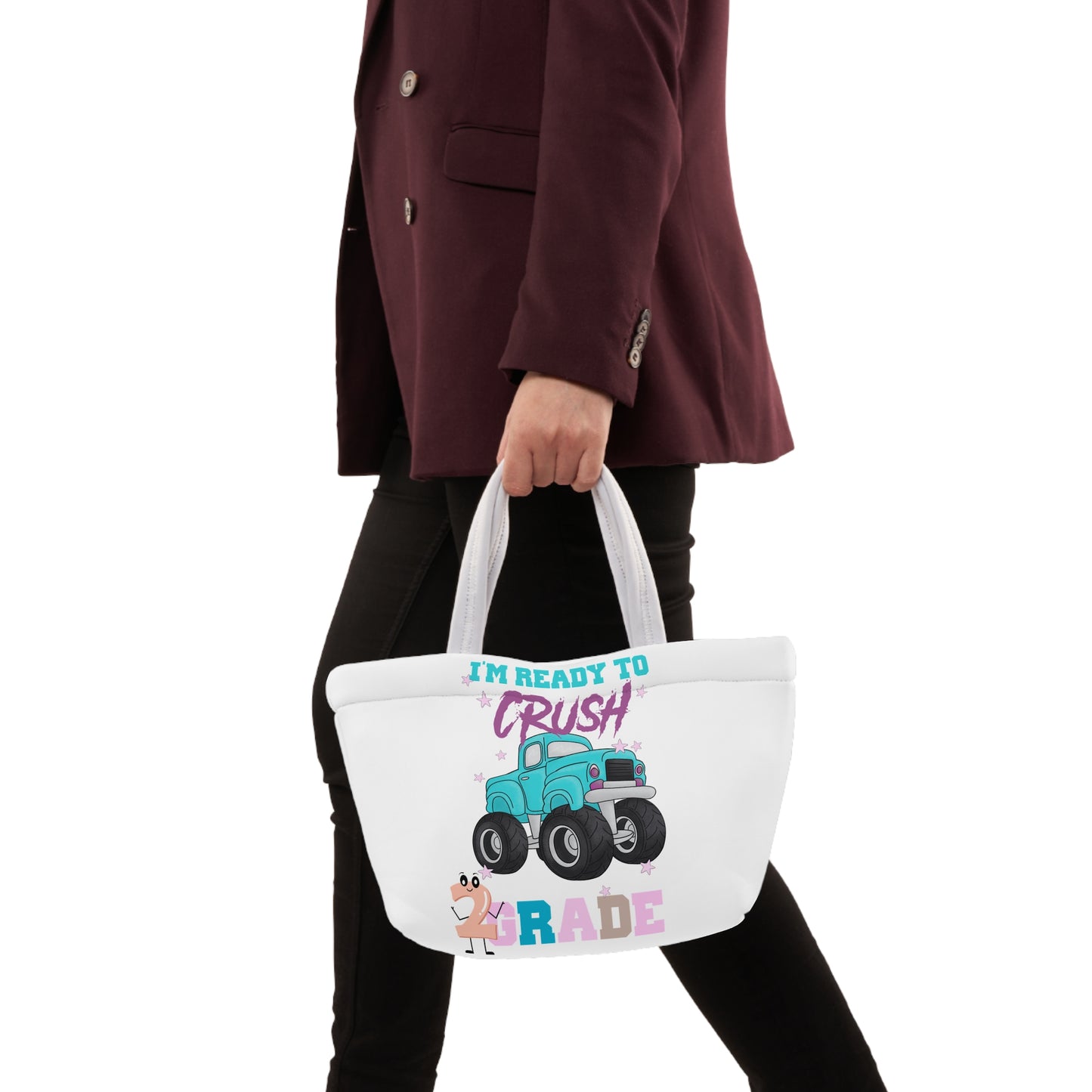 I Am Ready To Crush 2nd Grade Lunch Bag, Back To School Lunch Bag, Back to Learning Lunch Bag, Ready for School Lunch Bag. First day Of School.