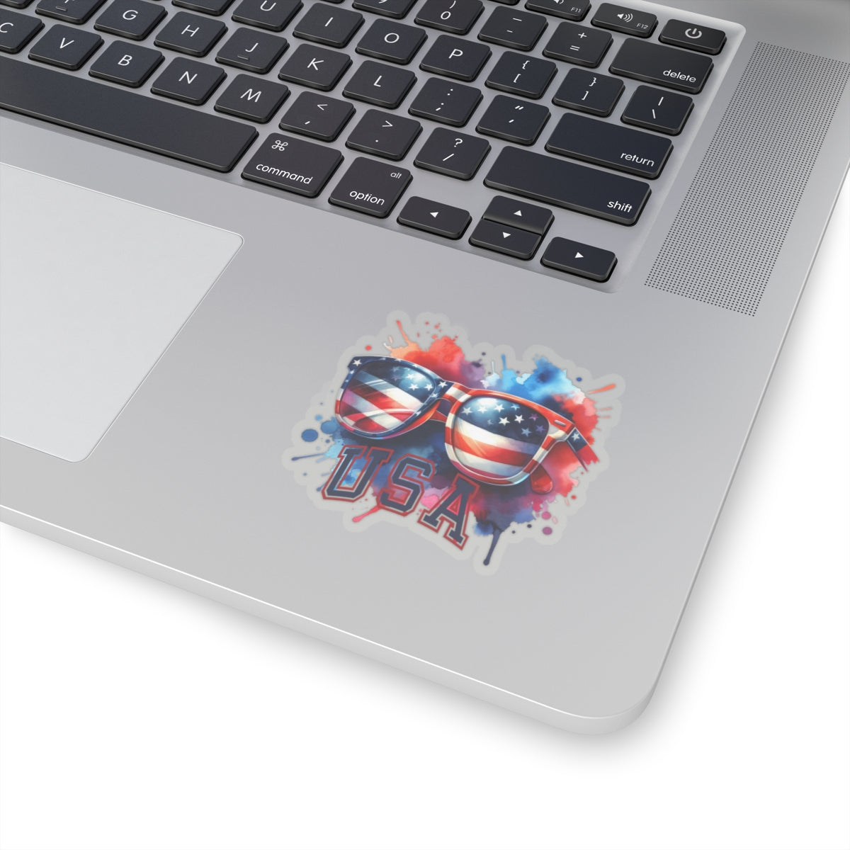 Happy 4th Of July Kiss-Cut Stickers, America, Flag, Peace Love America. Proud To Be An American, Red White Blue stickers. USA Stickers.