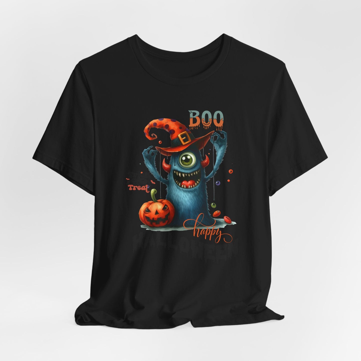 Boo Happy Halloween T-shirt, Happy Halloween T-shirt, Trick Or Treat T-shirt, Halloween T-shirt, Cool Halloween T-shirt, Spooky T-shirt,