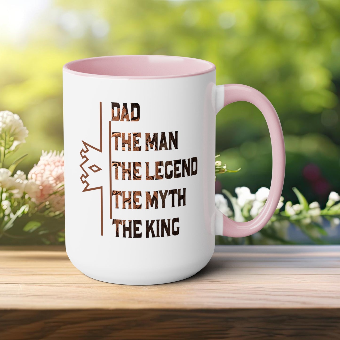 Happy father's dayTow-Tone Coffee Mug.15oz, Gift for Dad, Daddy's Coffee Mug