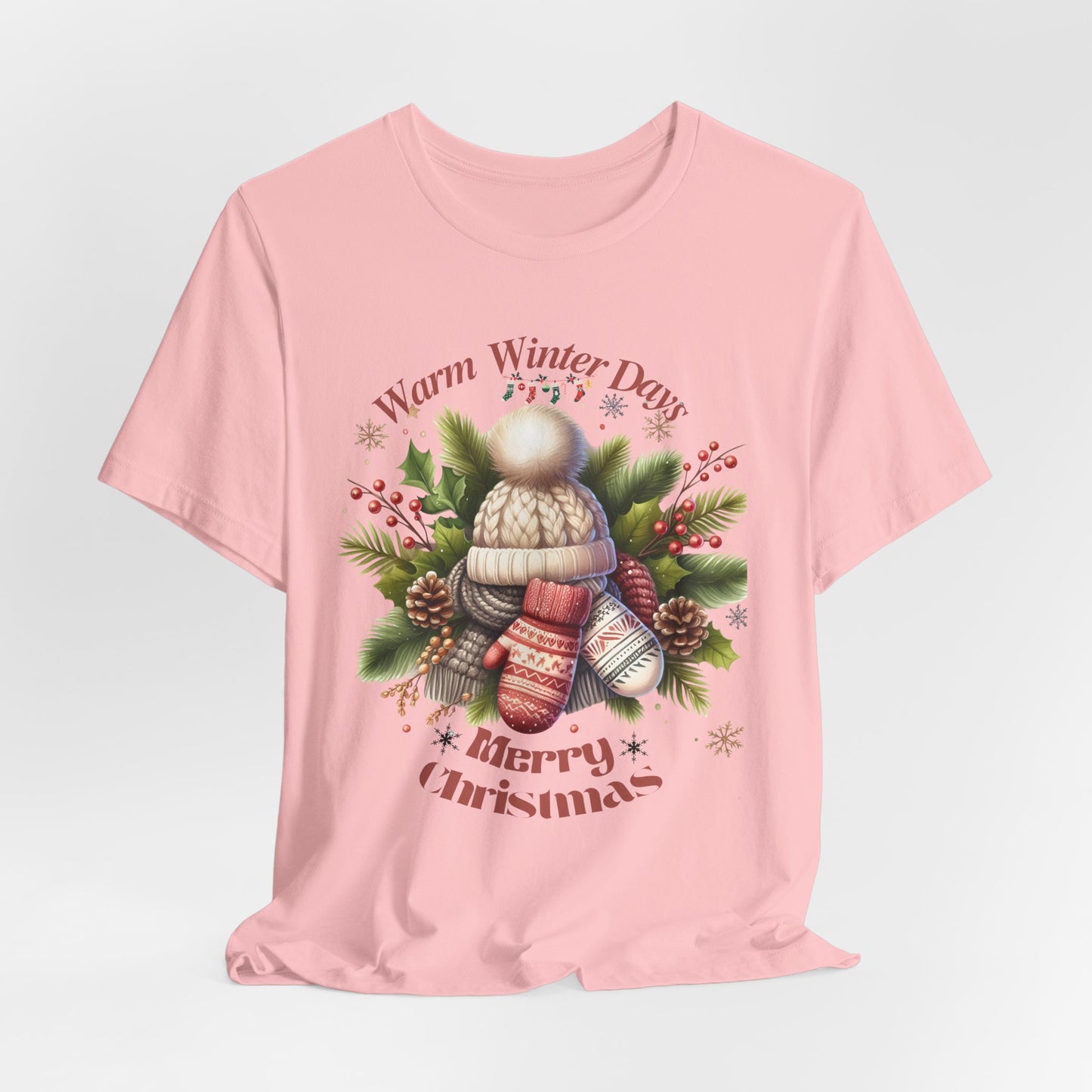 Warm Winter Days Christmas Unisex Tee, Christmas Shirt, Christmas Outfit, Merry Christmas T-shirt, Merry Christmas 2024 T-shirt, Christmas Gift, Family Holiday Outfit.