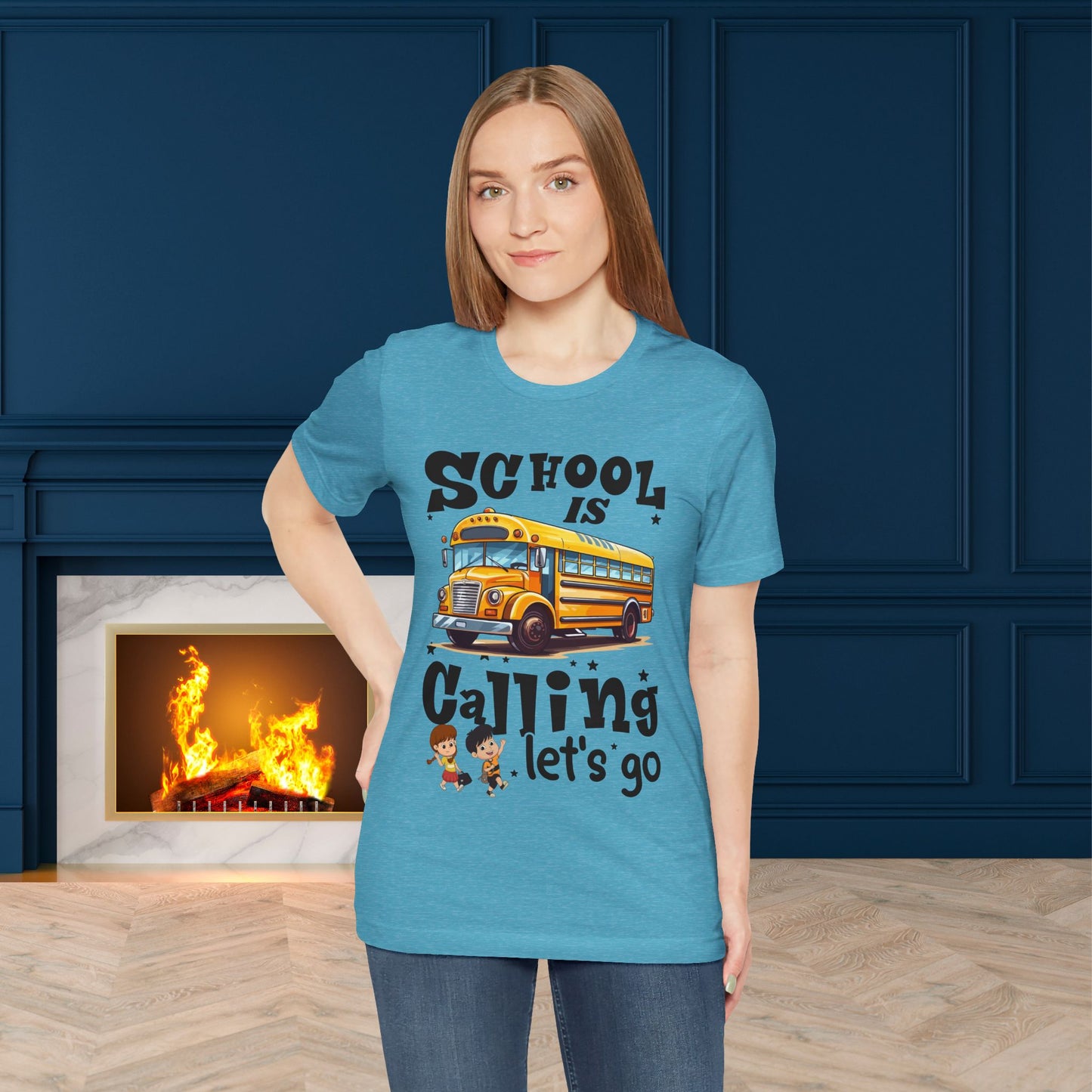 School Is calling T-shirt, First Day Of School T-Shirt, Teacher Back To school unisex jersey short sleeve.First Day Vibes T-Shirt.
