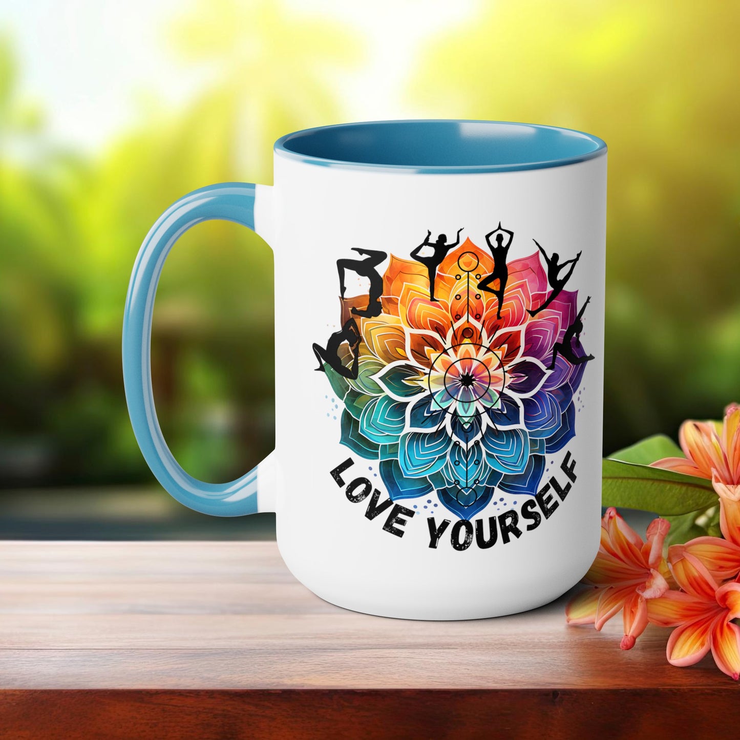 Love yourself Yoga Coffee Mug, Cute Yoga Coffee Mug, Yoga lovers Coffee Mug, Yoga Instructor Gift, Gift For Yoga lover, Gift For Yogi.