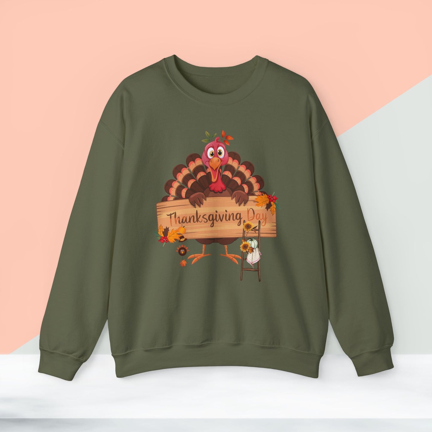 Thanksgiving Day Sweatshirt - Unisex Heavy Blend, Happy Thanksgiving2024 Sweatshirt, Thanksgiving Gift, Festive Sweatshirt.