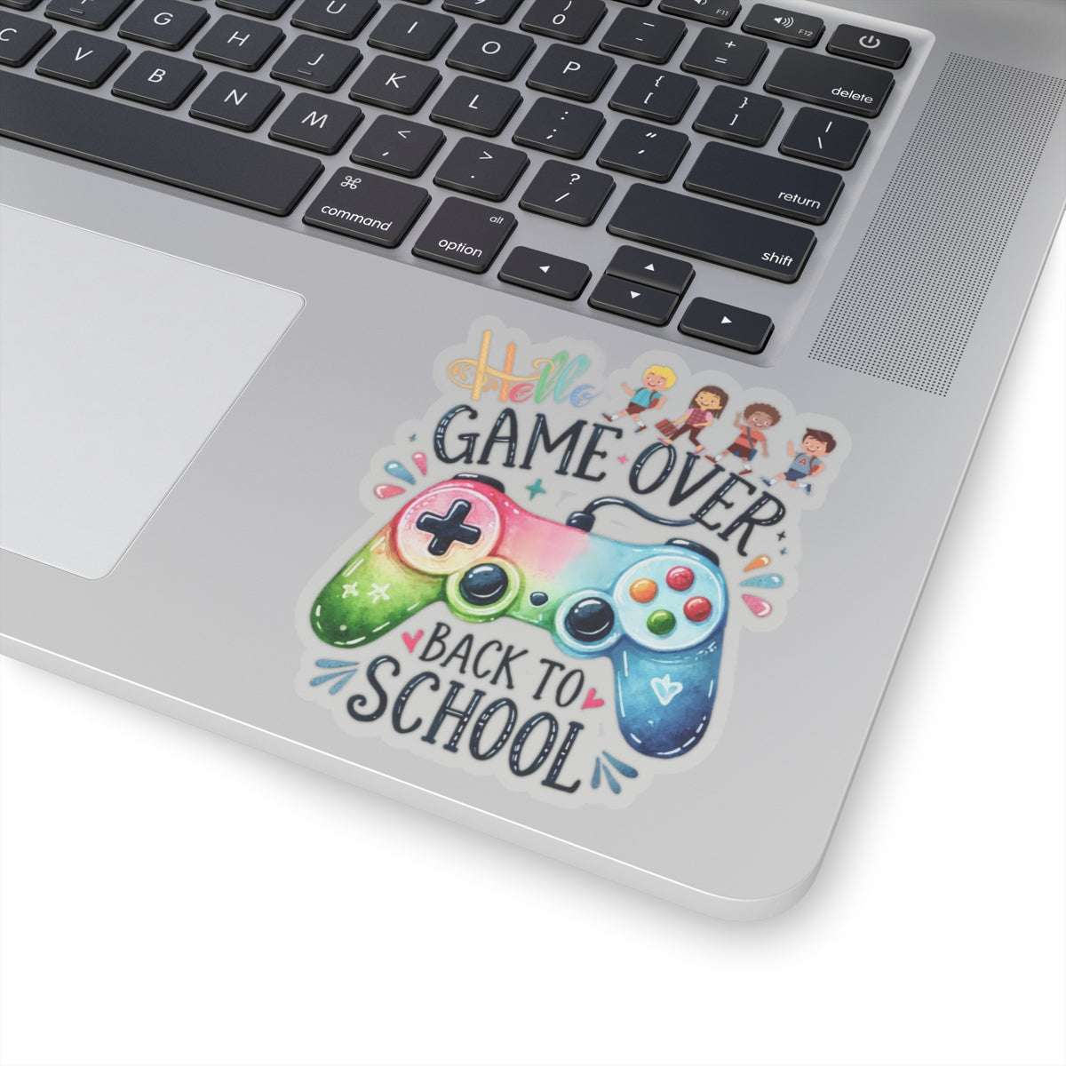 Hello Game Over Back To School Kiss-Cut Stickers, First Grade Squad Kiss-Cut Stickers, Gift for First graders, Ready for School, Back to Learning.