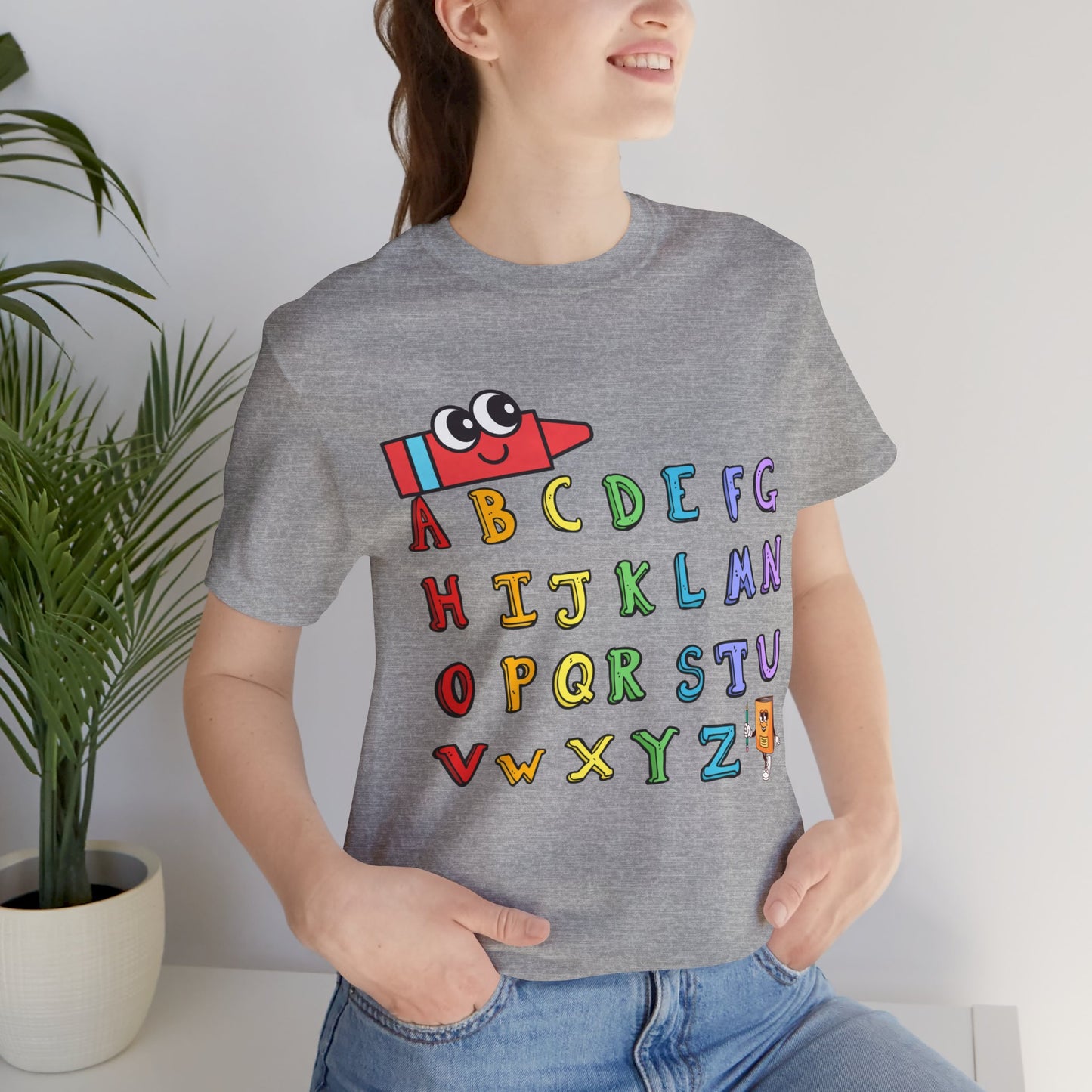 ABC Back To School T-Shirt, Love Teach Inspire T-Shirt, Back To School T-Shirt, Teacher Back To school unisex jersey short sleeve.First Day Vibes T-Shirt.