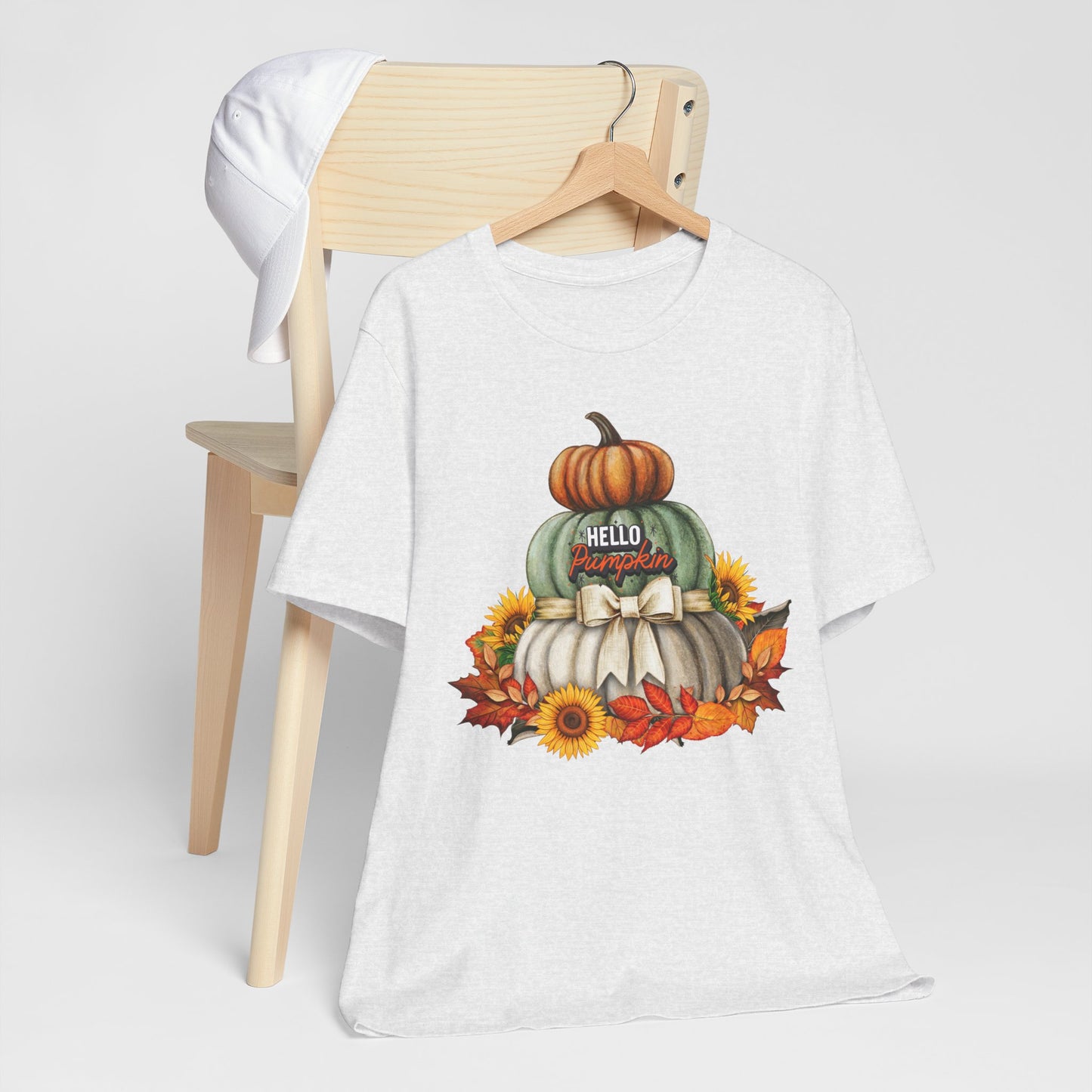 Hello Pumpkin Thanksgiving T-shirt, Happy thanksgiving 2024 T-shirt, Thanksgiving Gift,Turkey Shirt, Family Thanksgiving, Holiday Outfit.