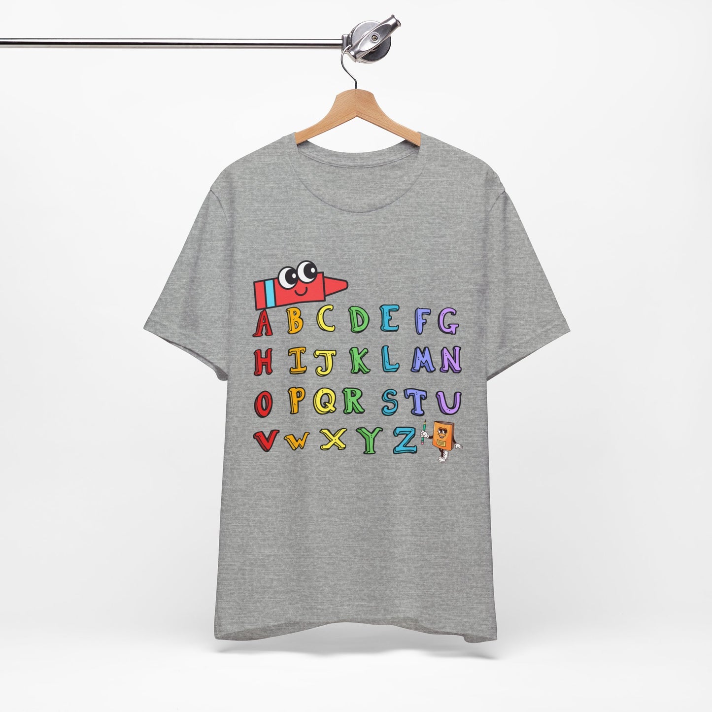 ABC Back To School T-Shirt, Love Teach Inspire T-Shirt, Back To School T-Shirt, Teacher Back To school unisex jersey short sleeve.First Day Vibes T-Shirt.