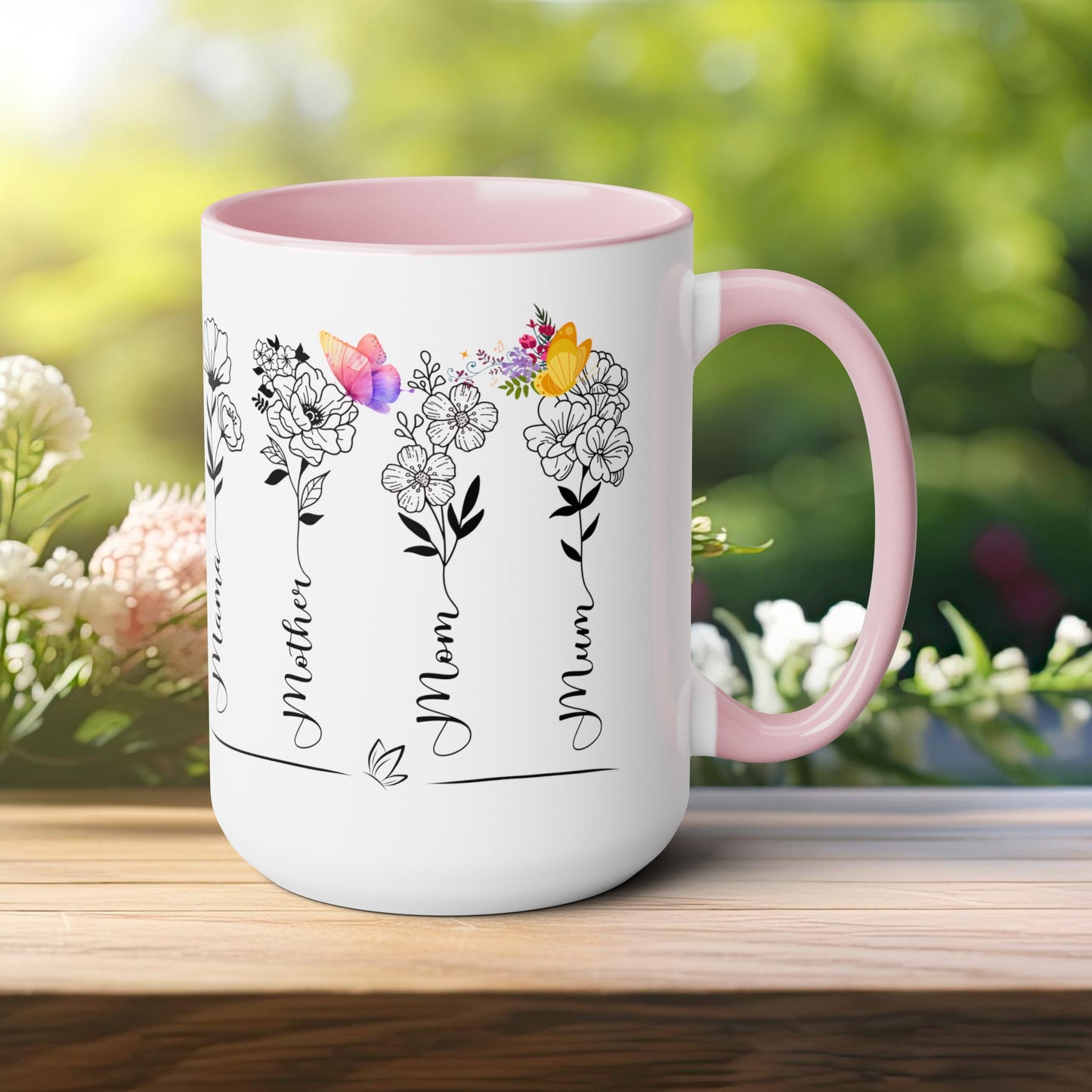 Happy Mother's dayTow-Tone Coffee Mug.15oz, Gift for mom, Mama's Coffee Mug