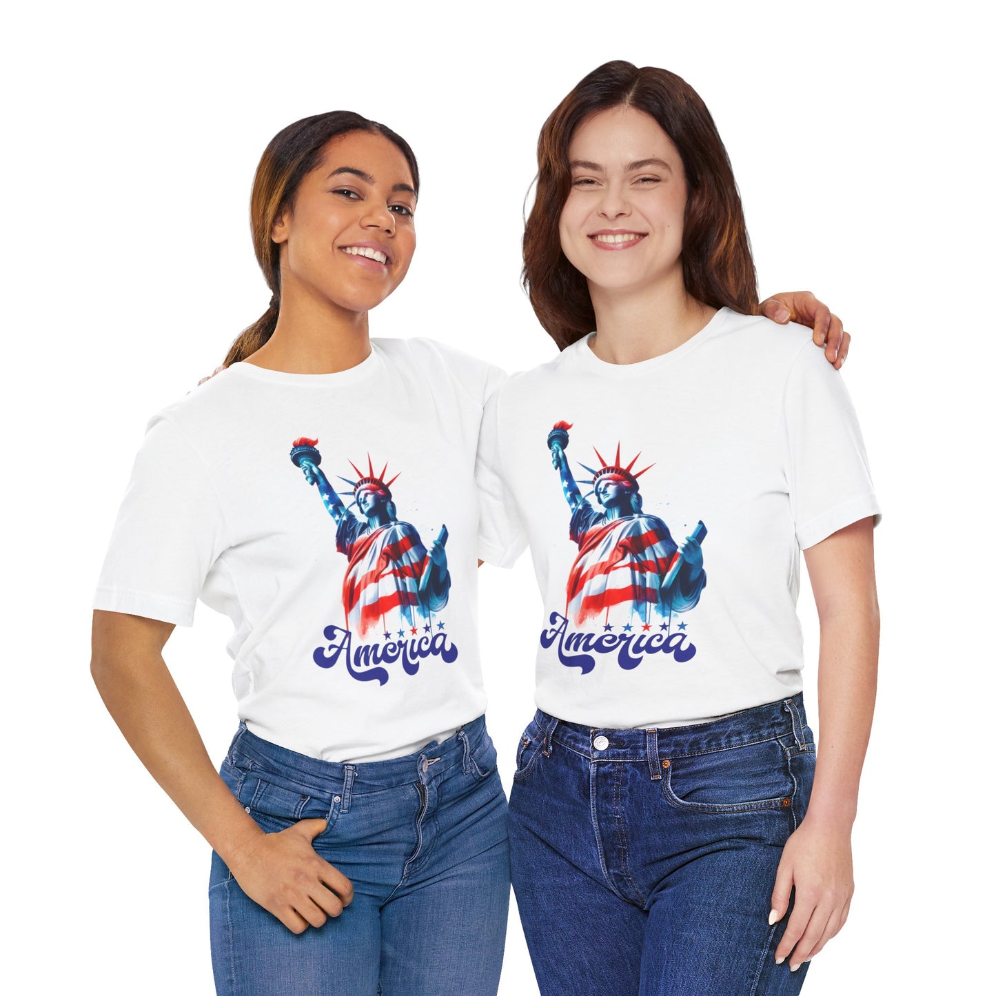 4th of July T-shirt, Sweet Land Of Liberty T-Shirt, Fourth of July unisex jersey short sleeve, America, Flag, Peace Love America. Proud To Be An American, Red White Blue.