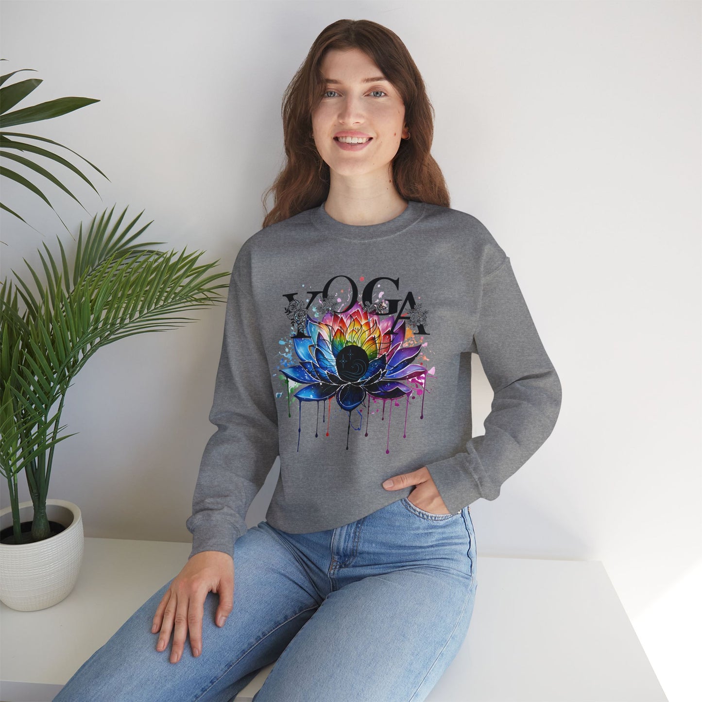 Yoga unisex heavy blend crewneck sweatshirt,Yoga workout Sweatshirt,Yoga lovers Sweatshirt, Yoga Instructor Gift, Gym Sweatshirt, Gift For Yoga lovers, Gift For Yogi.