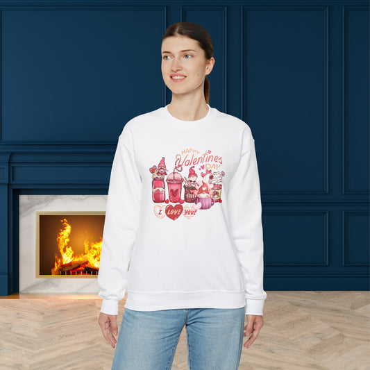 Happy valentines day Unisex Heavy Blend™ Crewneck Sweatshirt