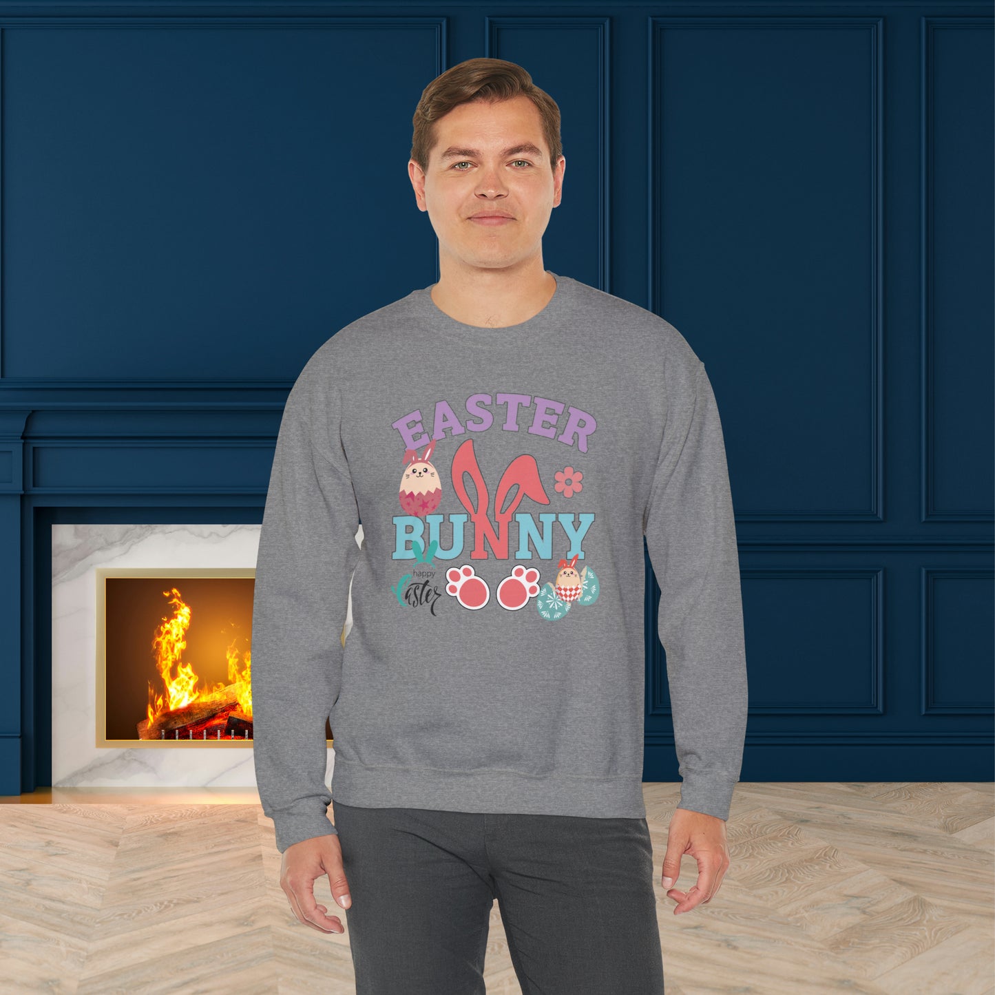 Easter Bunny Unisex Crewneck Sweatshirt