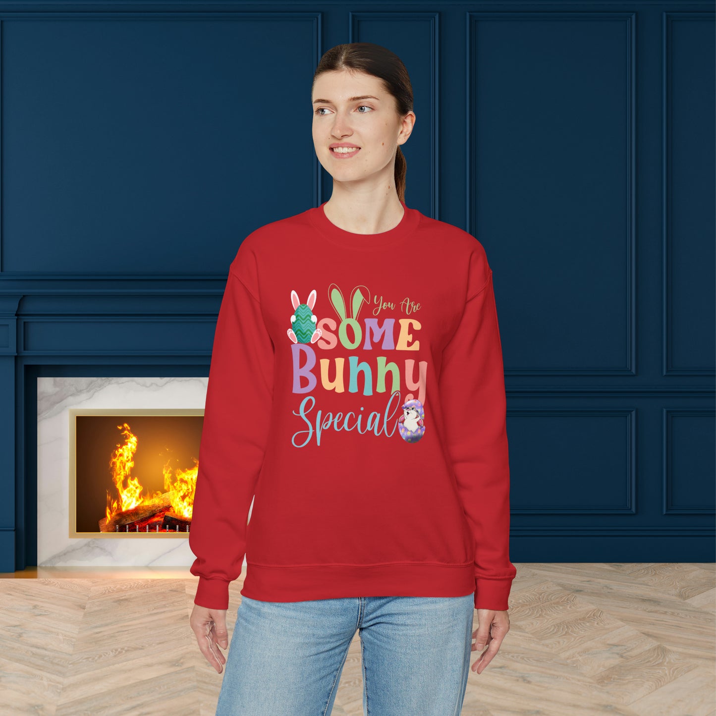 Easter Bunny Unisex Crewneck Sweatshirt