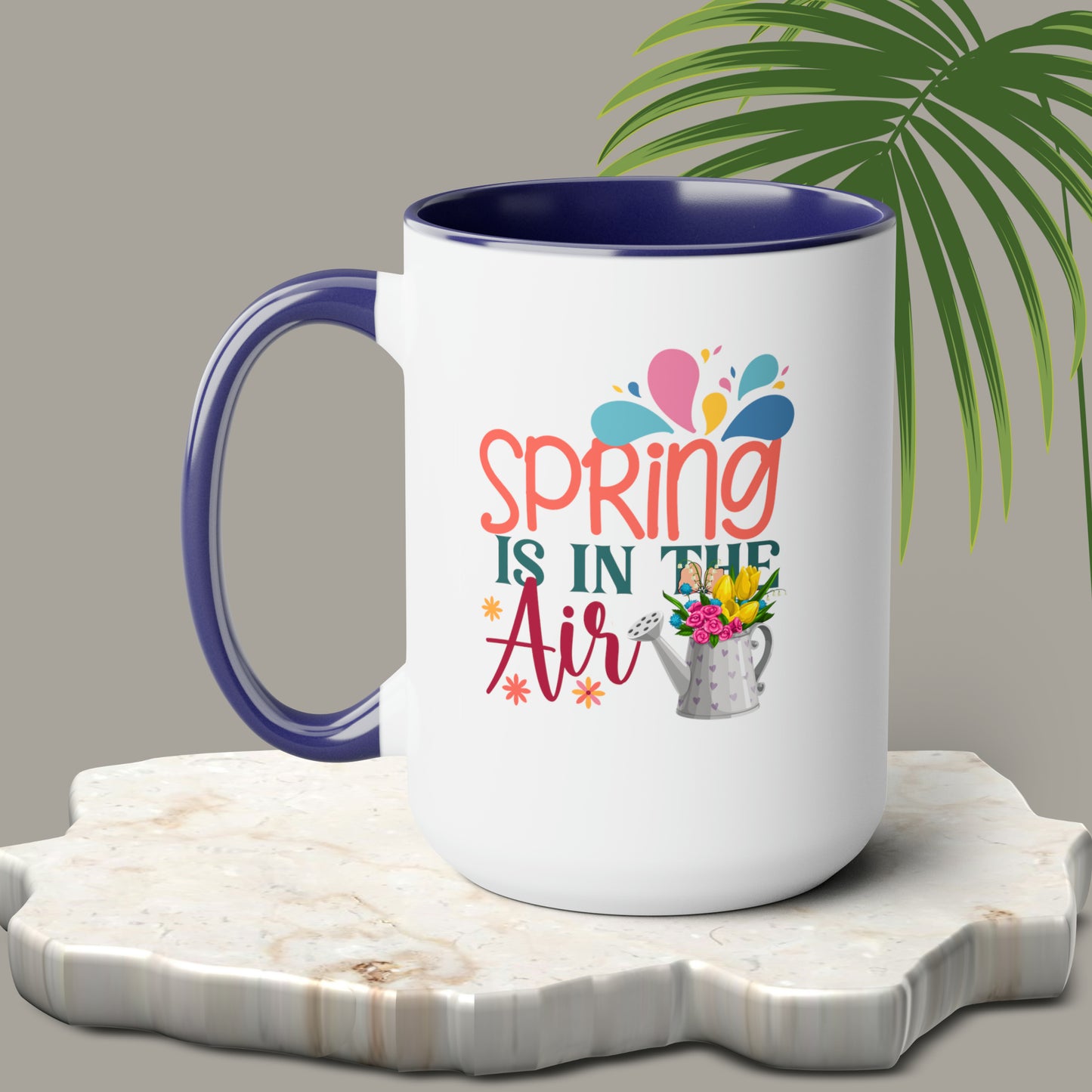 Spring Is In The Air two-Tone Coffee Mugs, 15oz