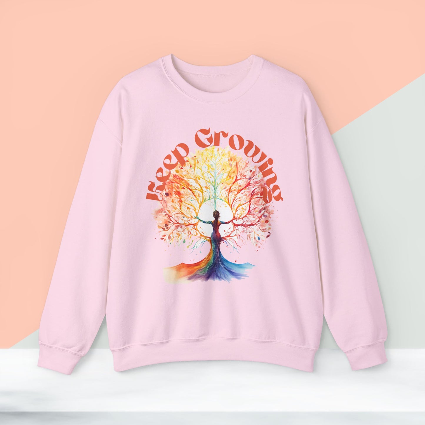 Keep Growing Yoga unisex heavy blend crewneck sweatshirt,Yoga workout Sweatshirt,Yoga lovers Sweatshirt, Yoga Instructor Gift, Gym Sweatshirt, Gift For Yoga lovers, Gift For Yogi.