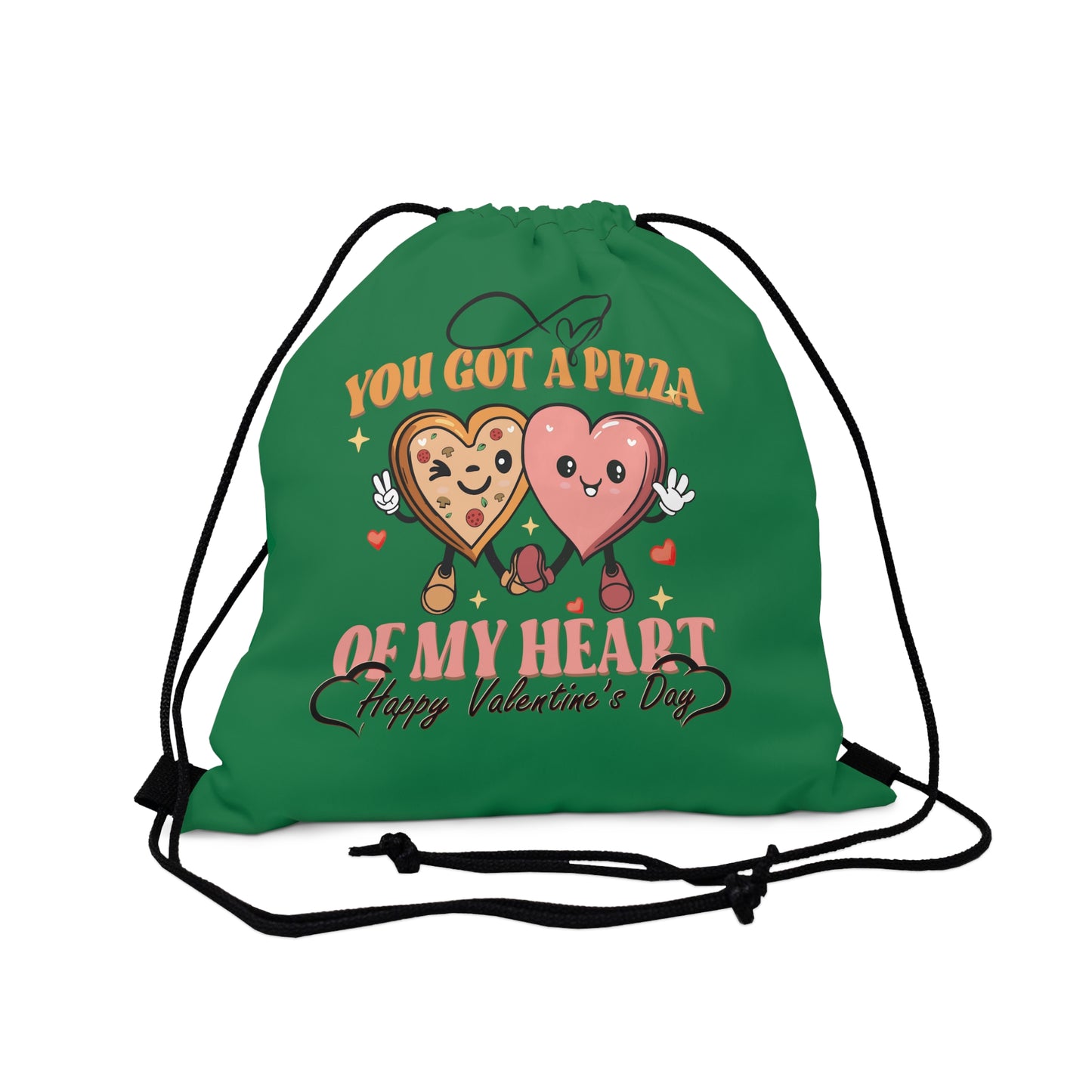 Happy Valentines Day Drawstring Bag