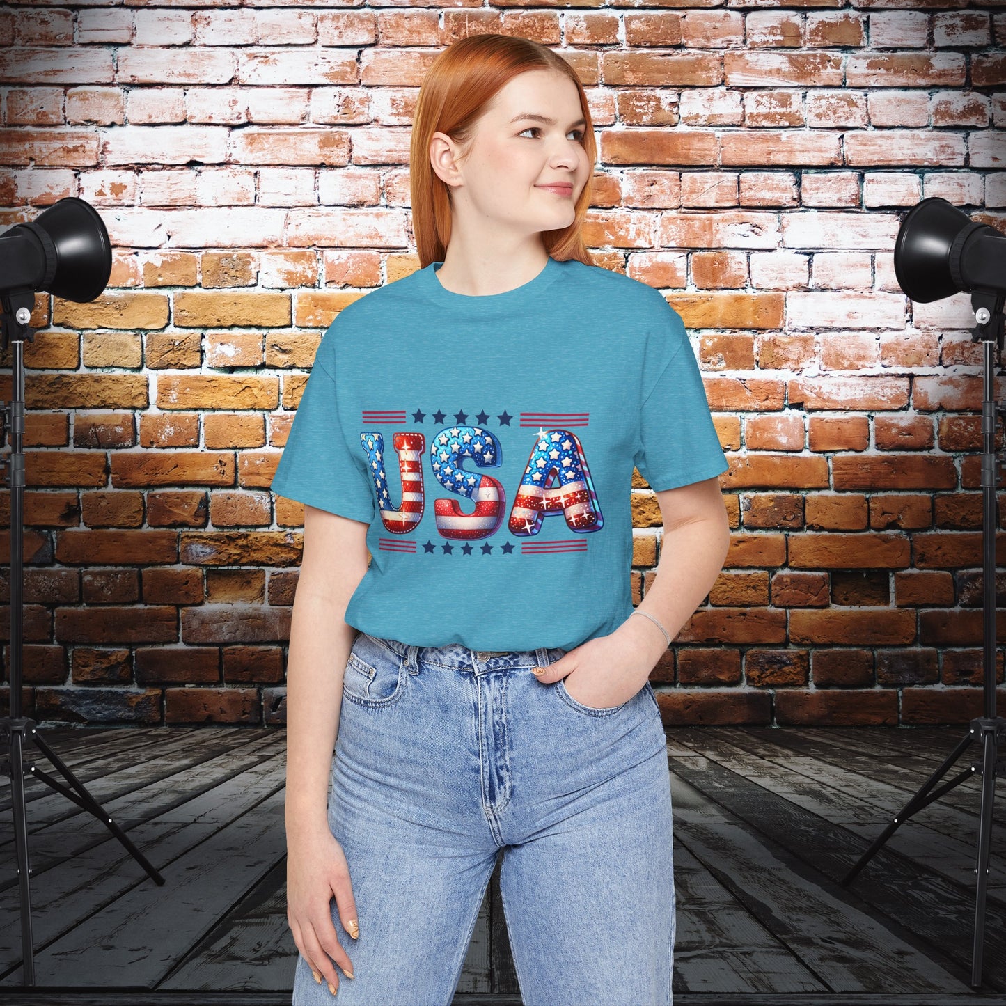 4th of July T-shirt, Sweet Land Of Liberty T-Shirt, Fourth of July unisex jersey short sleeve, America, Flag, Peace Love America. Proud To Be An American, Red White Blue.