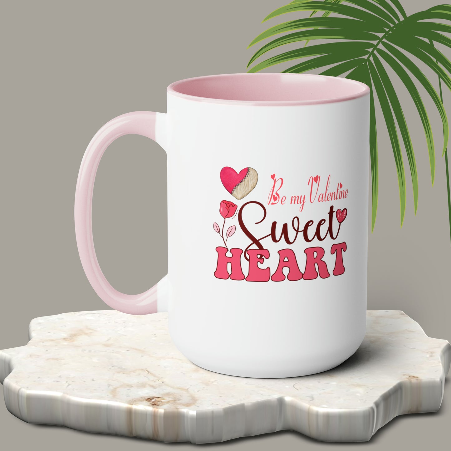 Happy valentines day Two-Tone Coffee Mugs, 15oz