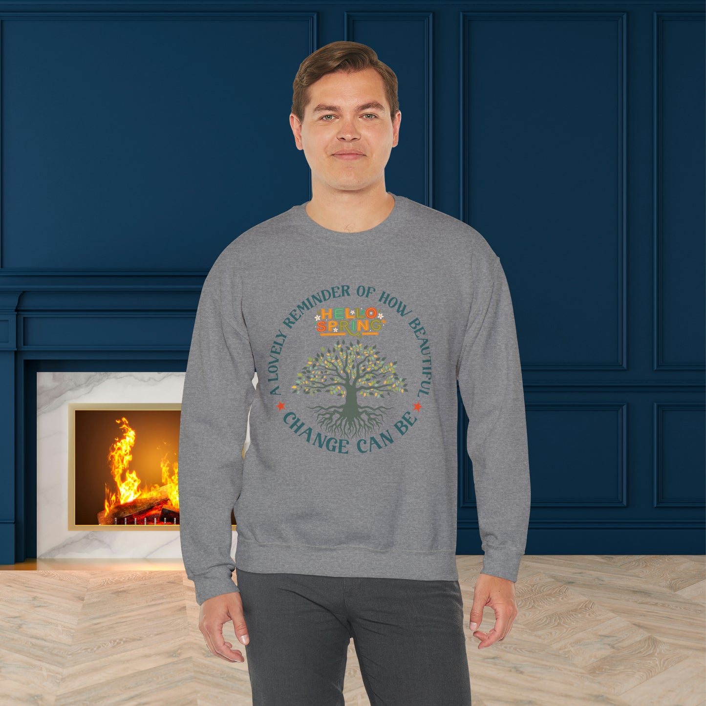 Hello Spring Unisex Crewneck Sweatshirt