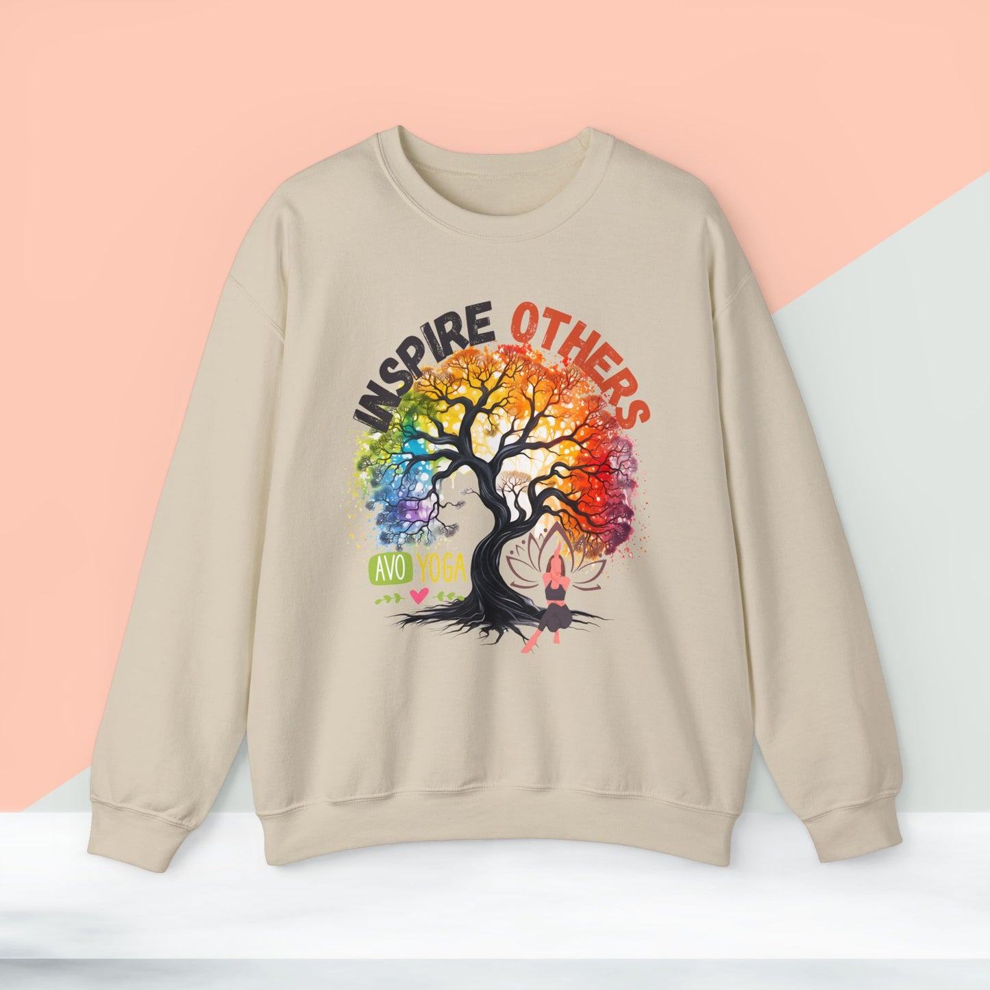 Inspire Others Yoga unisex heavy blend crewneck sweatshirt,Yoga workout Sweatshirt,Yoga lovers Sweatshirt, Yoga Instructor Gift, Gym Sweatshirt, Gift For Yoga lovers, Gift For Yogi.