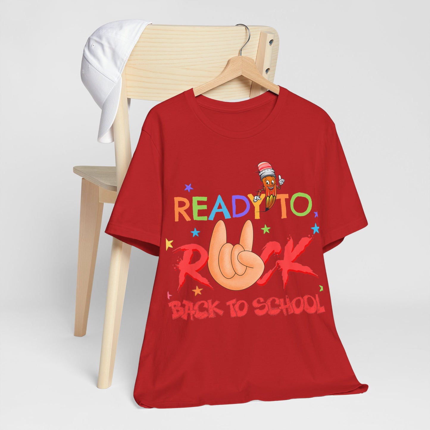 Ready To Rock T-Shirt, Back To School T-Shirt, Teach Love Inspire Teacher Shirt, Teacher Back To school unisex jersey short sleeve.First Day Vibes T-Shirt.