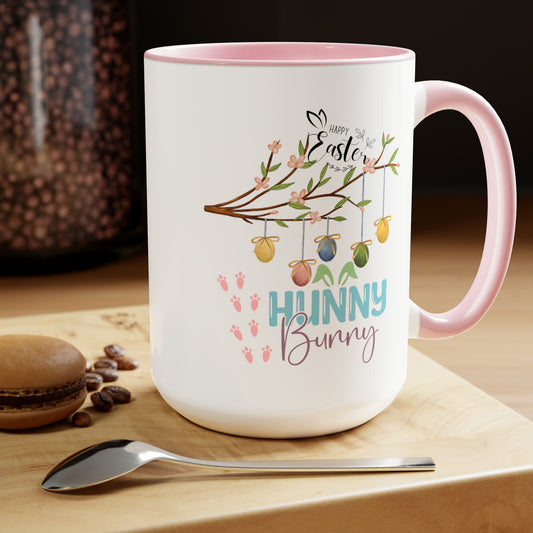 Hunny Bunny Two-Tone Coffee Mugs, 15oz