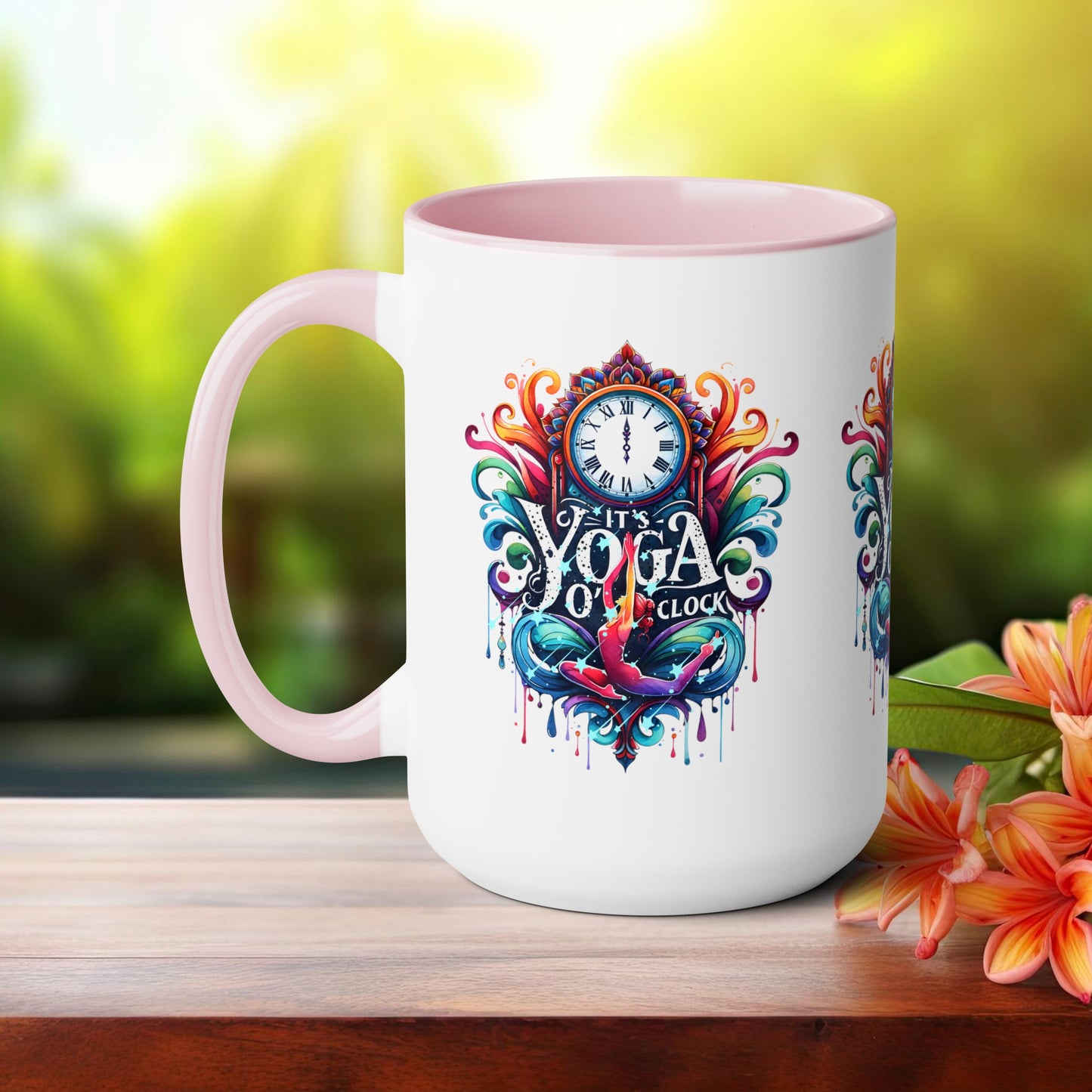 It's Yoga O'clock Yoga Coffee Mug, Cute Yoga Coffee Mug, Yoga lovers Coffee Mug, Yoga Instructor Gift, Gift For Yoga lover, Gift For Yogi.