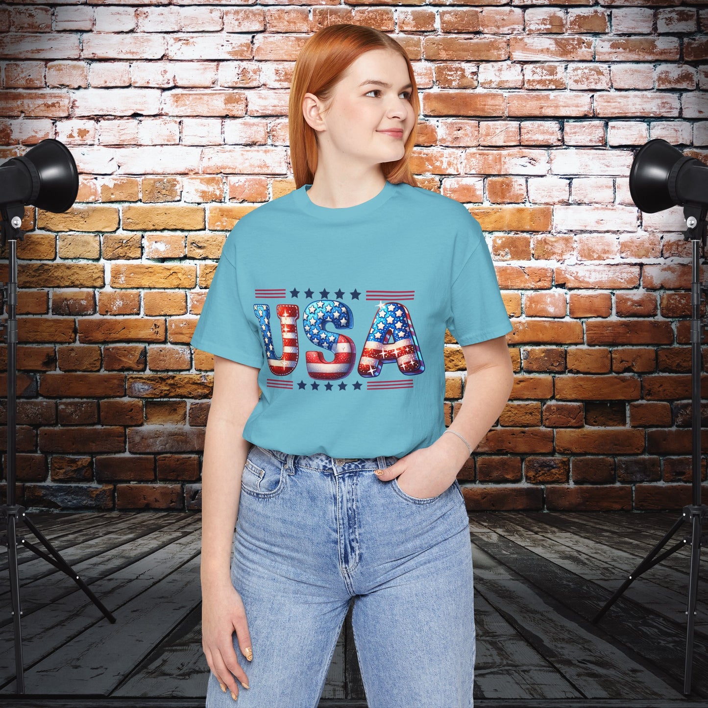 4th of July T-shirt, Sweet Land Of Liberty T-Shirt, Fourth of July unisex jersey short sleeve, America, Flag, Peace Love America. Proud To Be An American, Red White Blue.