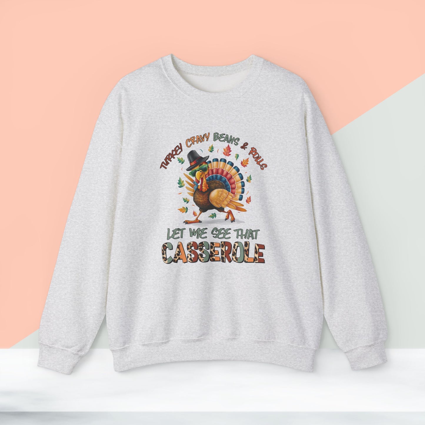 Turkey Sweatshirt, HappyThanksgiving Day Sweatshirt - Unisex Heavy Blend, Happy Thanksgiving2024 Sweatshirt, Thanksgiving Gift, Festive Sweatshirt.