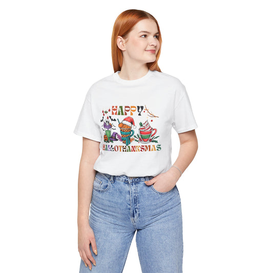 Happy Hellothanksmas T-shirt, Happy Thanksgiving T-shirt, Happy thanksgiving 2024 T-shirt, Thanksgiving Gift,Turkey Shirt, Family Thanksgiving, Holiday Outfit.